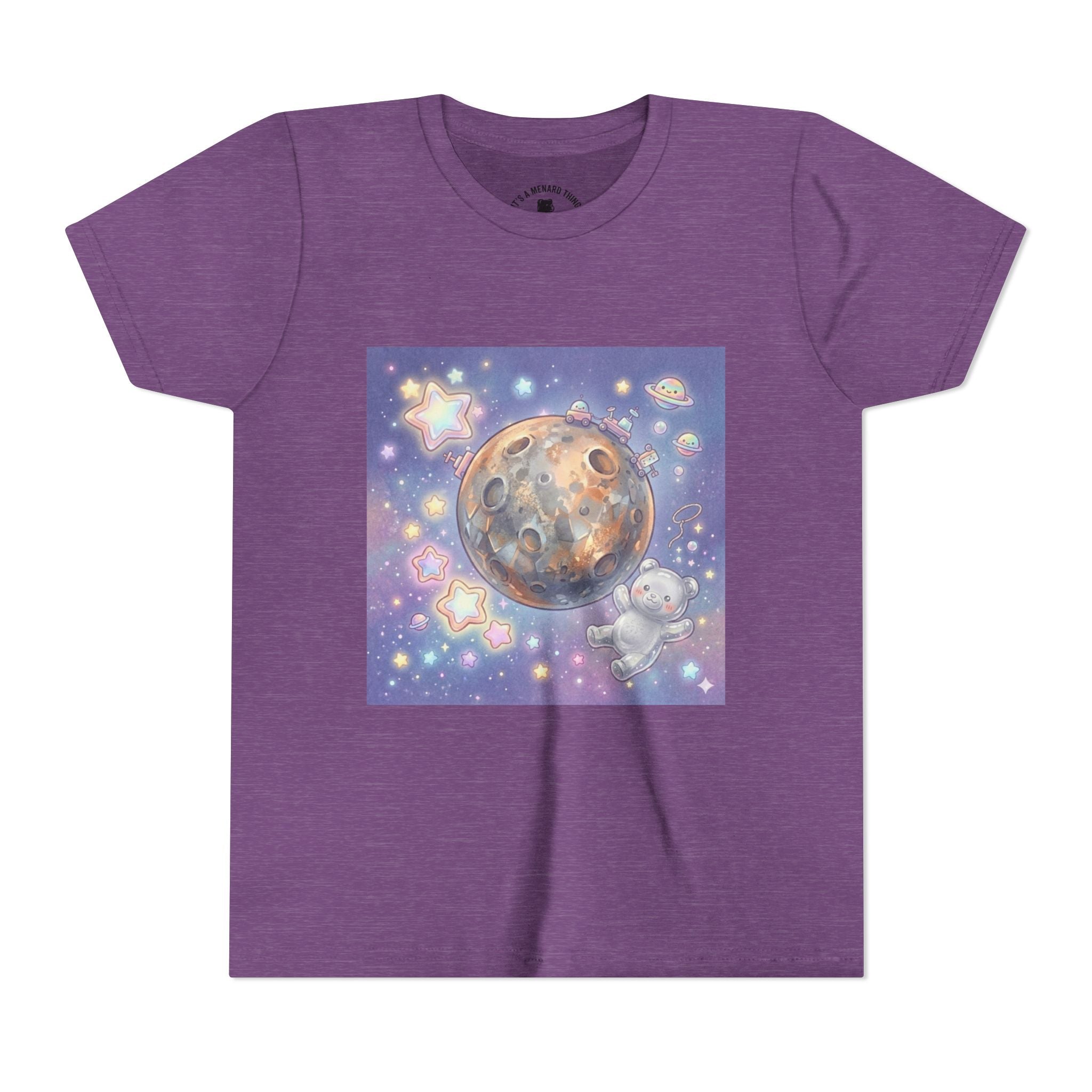 Lets Study Mercury, Silver Gooey Crystal Gummy Bear-Galaxy Graphic Youth Shirt