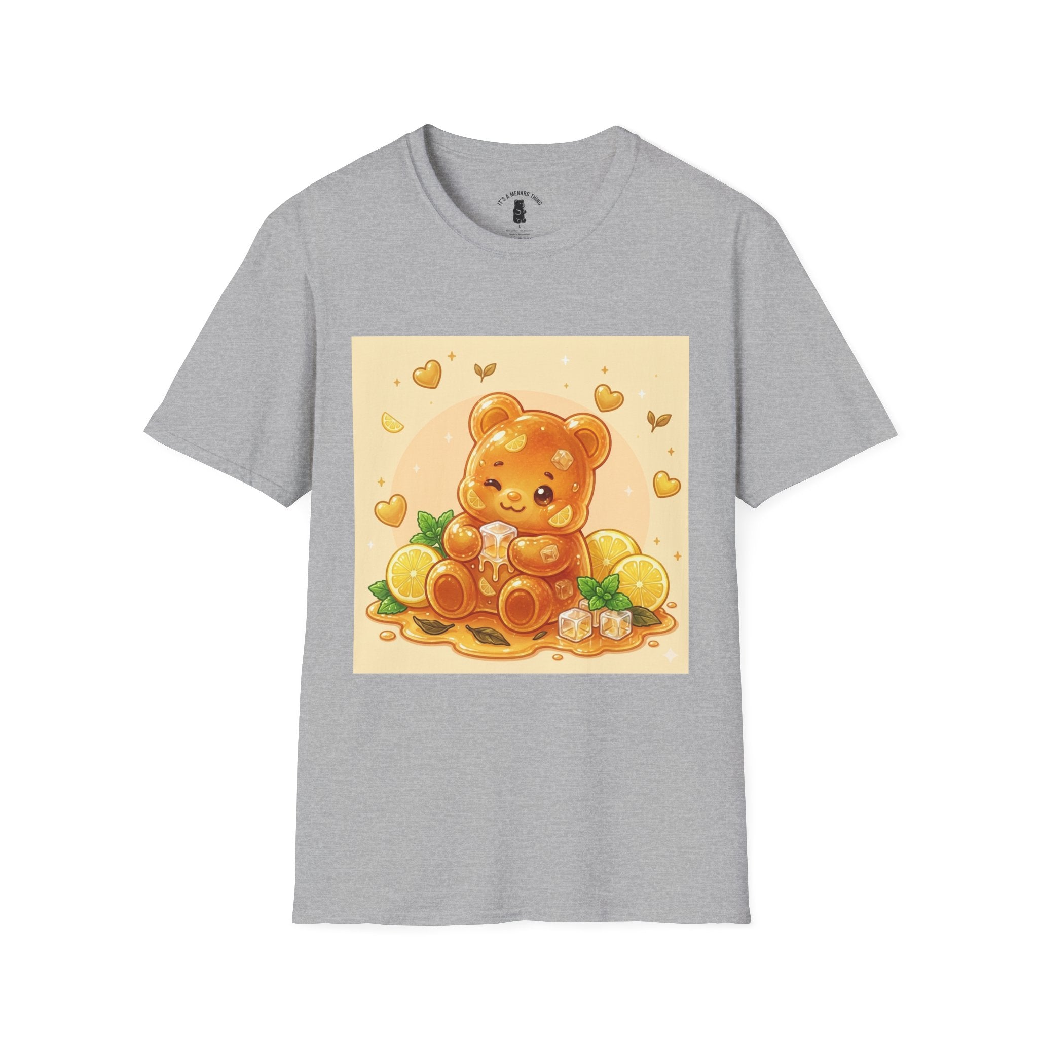 Honey Iced Tea on a Hot Day, Gooey Gummy Bear Tee — Cute Graphic T-Shirt