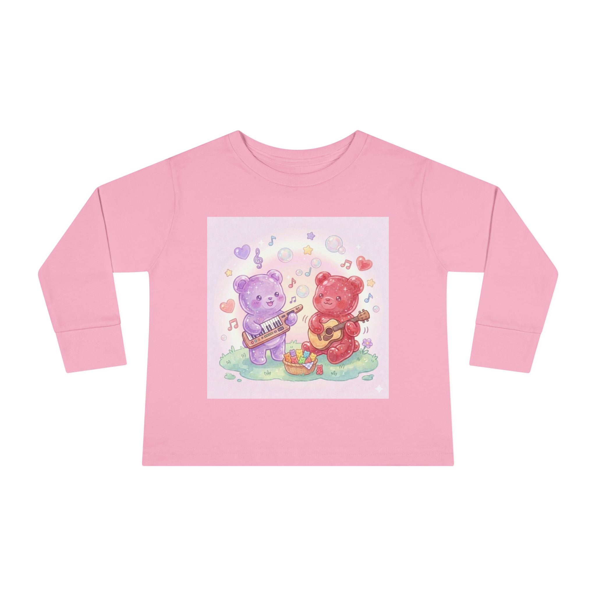 Playing Music, Oozy Bear Duo Gummies- Graphic Long Sleeve Shirt