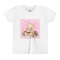Gooey Gummy Coconut Milk Bear Kids T-Shirt (Pink Hearts)