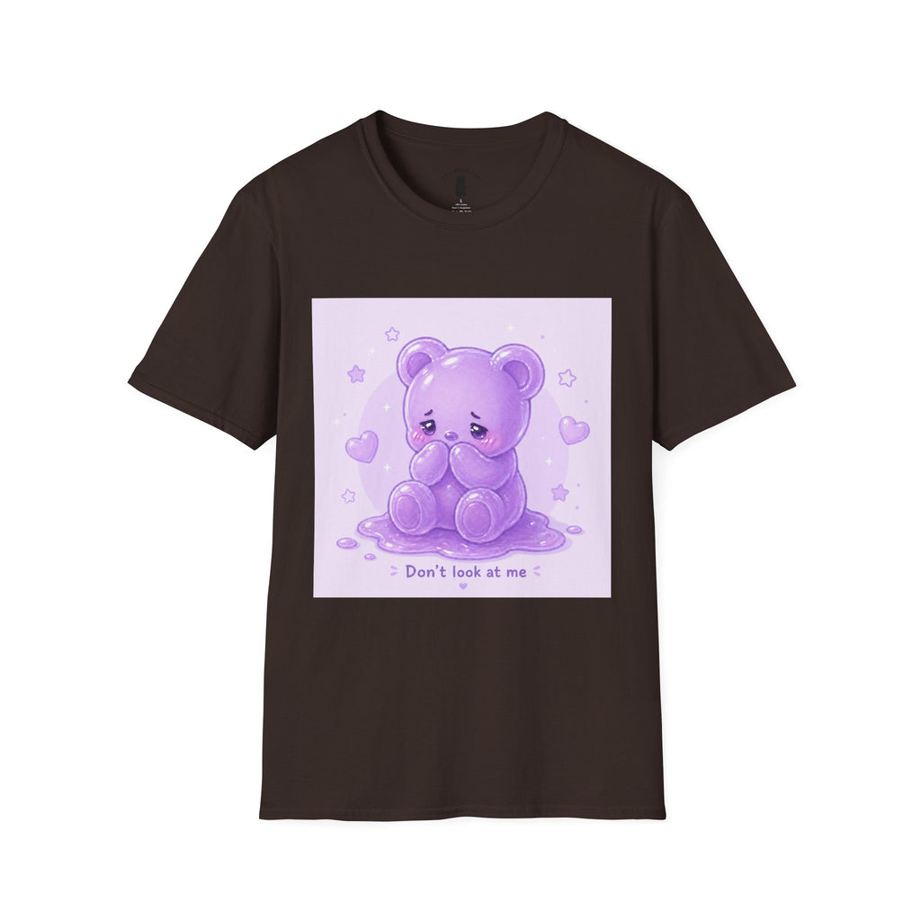 "Don't Look at Me" Shy gooey Gummy bear Kawaii T-Shirt