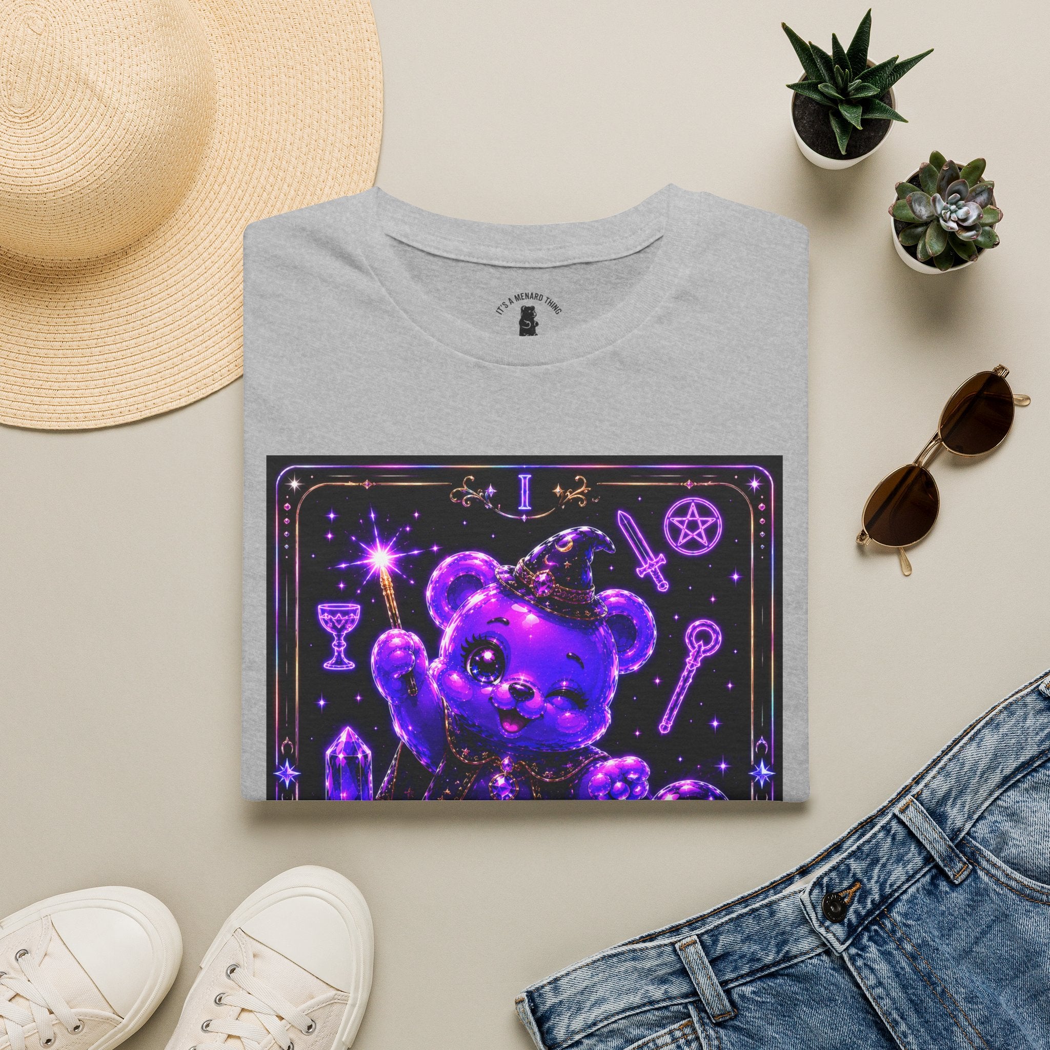 The Magician Oozy Bear Gummy Tarot Card Special Addition- Kawaii Graphic Tee