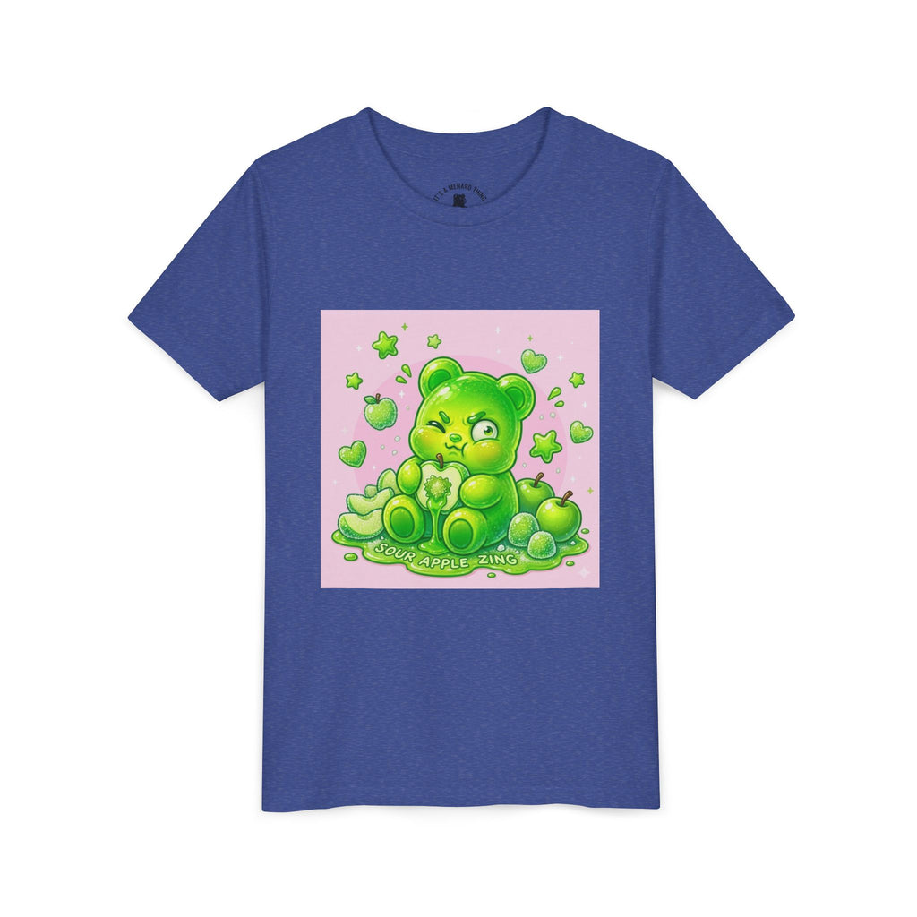 Neon Green Sour Apple Gooey Gummy Bear Graphic Youth Shirt