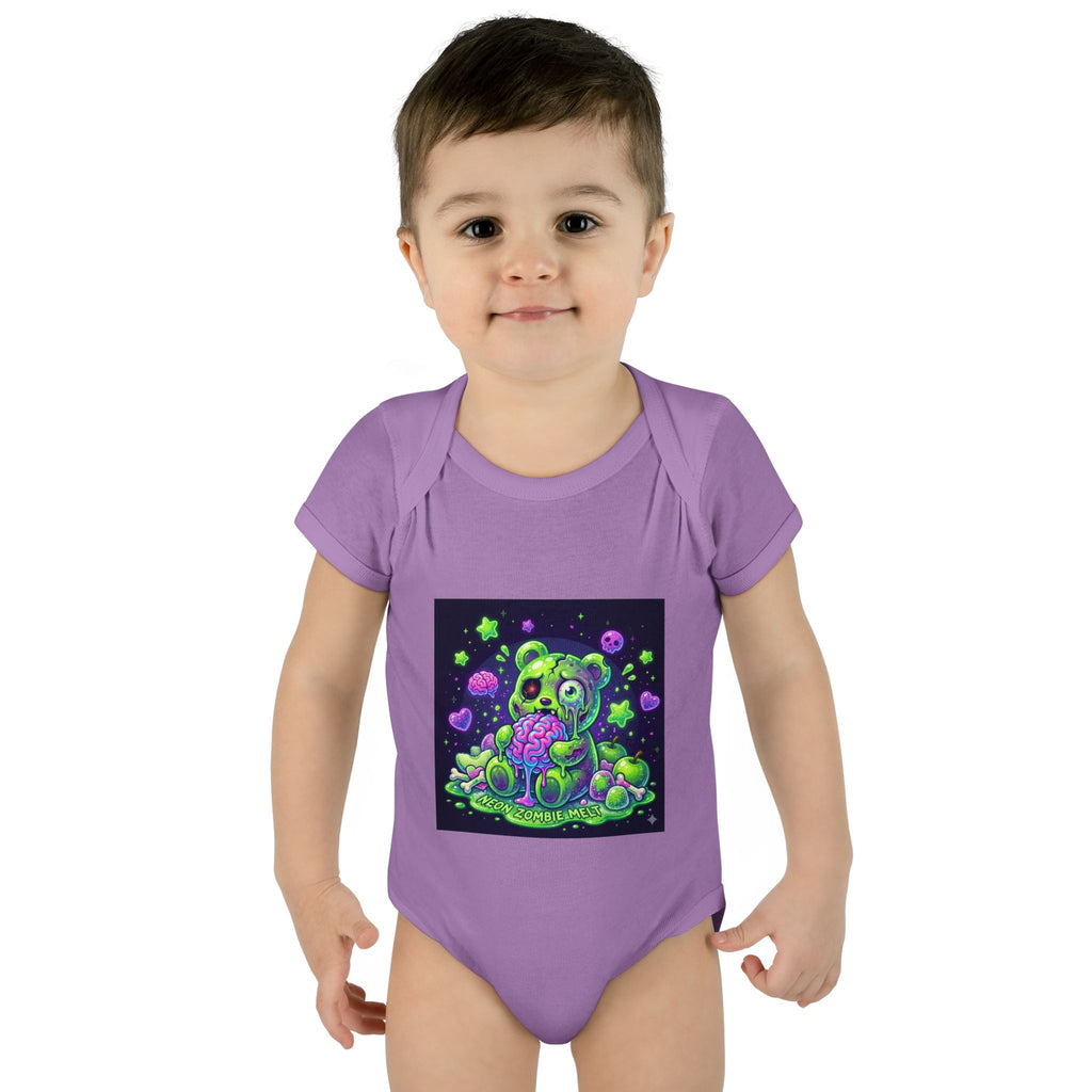 Baby Bodysuit — Neon Zombie Halloween Gooey Gummy Bear