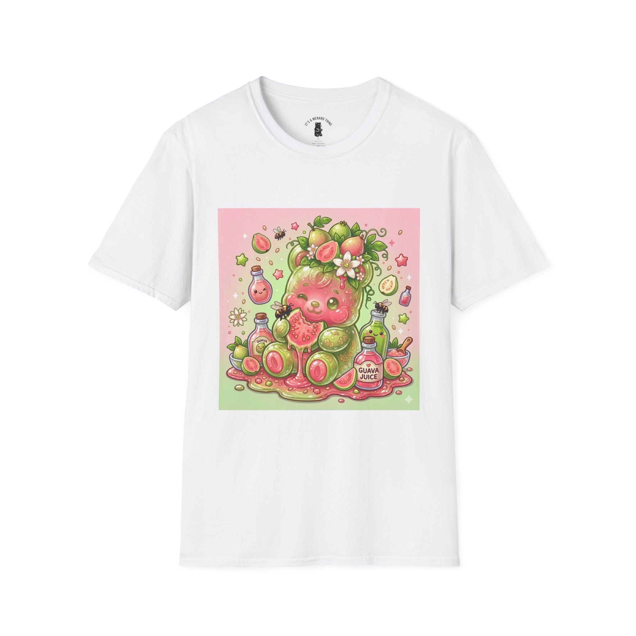 Sweet little Guava, Exotic Fruit Gooey Gummy Bear — Kawaii Graphic T-Shirt