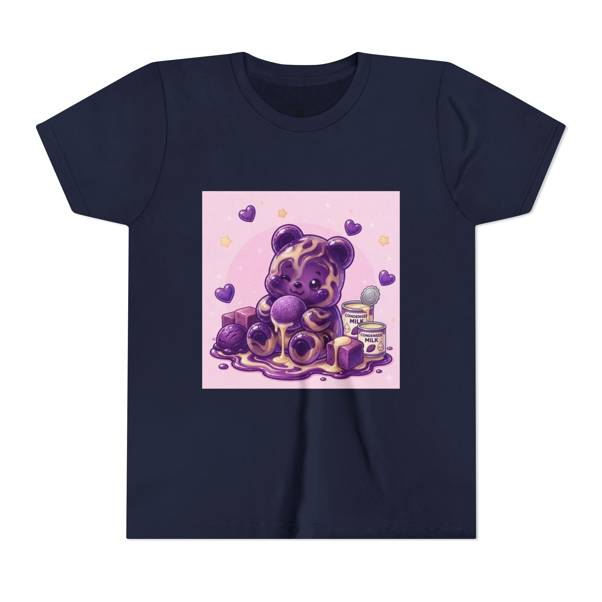 Ube & Condensed Milk Snack roll Gooey Gummy Bear Graphic Youth T-Shirt