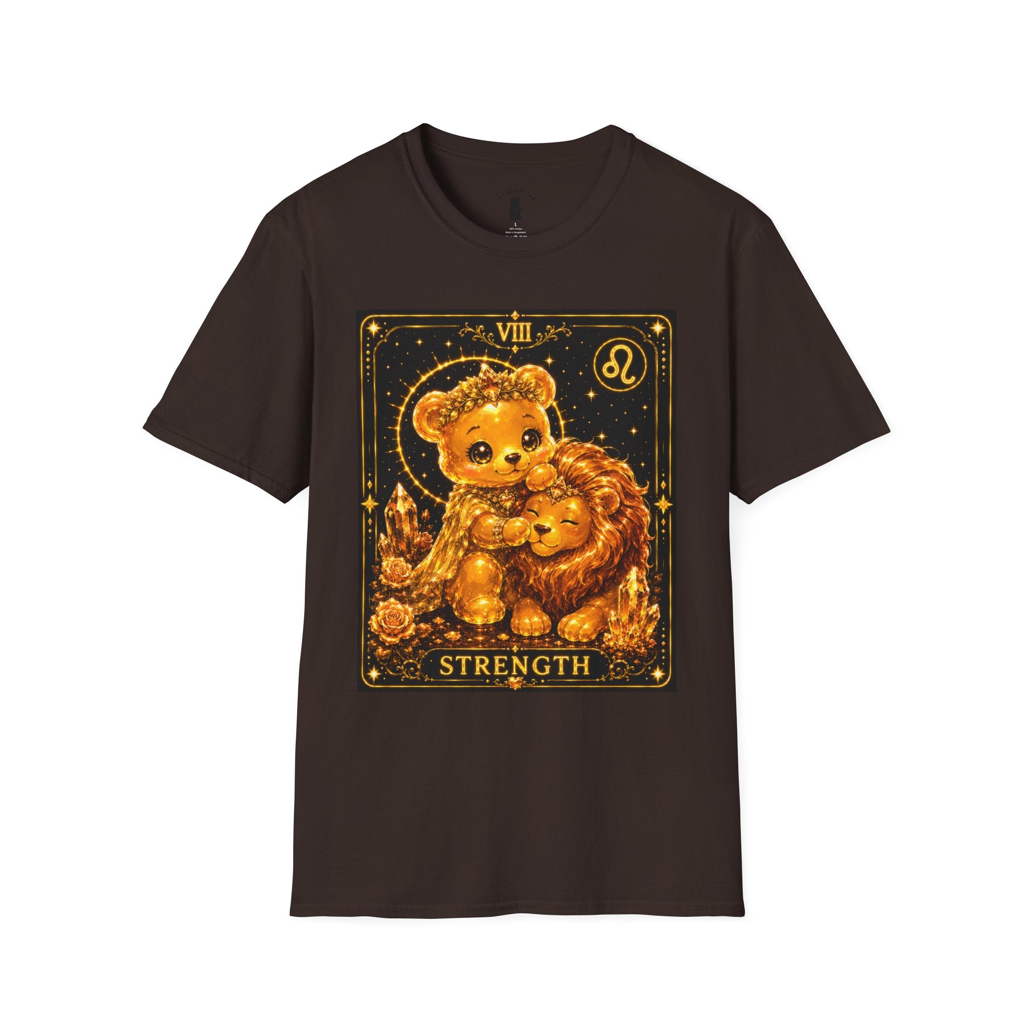 Strength Tarot Golden Lion & Oozy Bear Friend Special Addition- Graphic Shirt