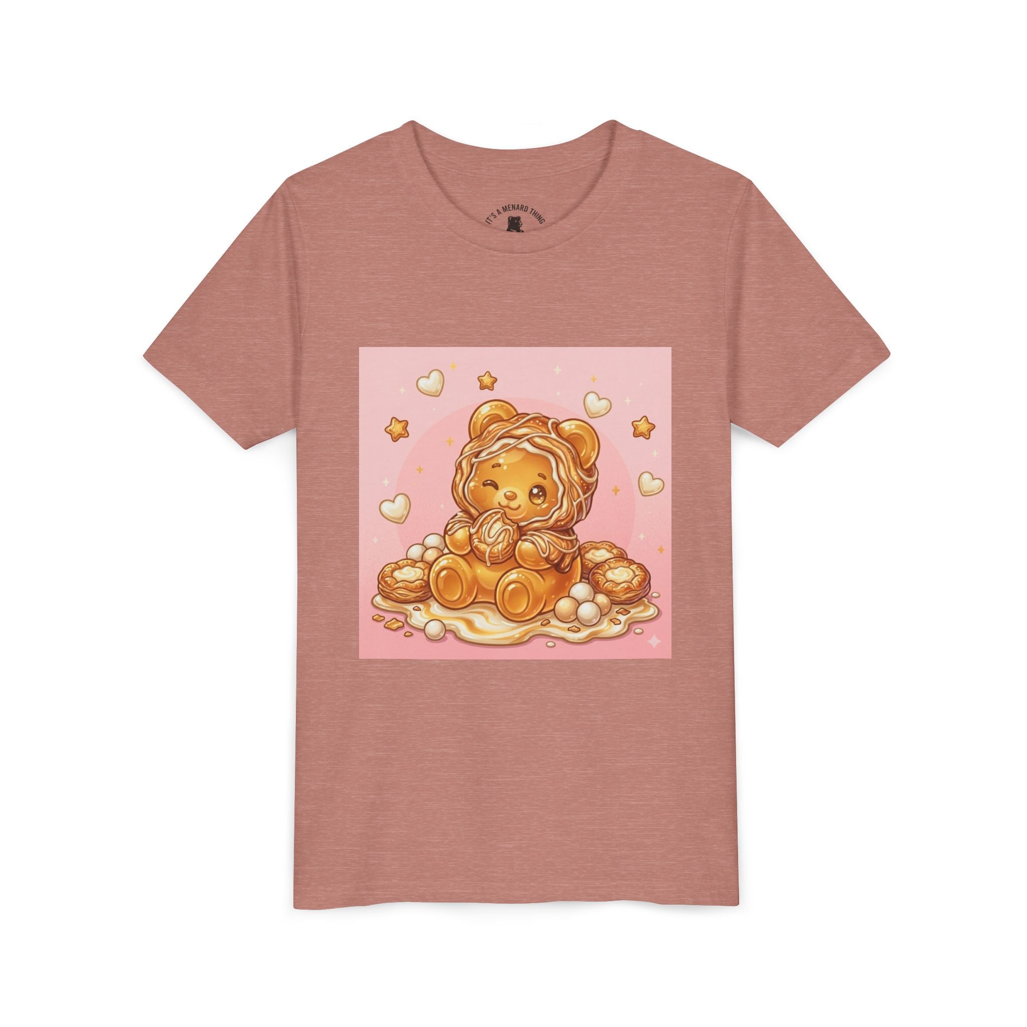 Cheese Danish Gooey Gummy Bear in Puff PJs Graphic Tee