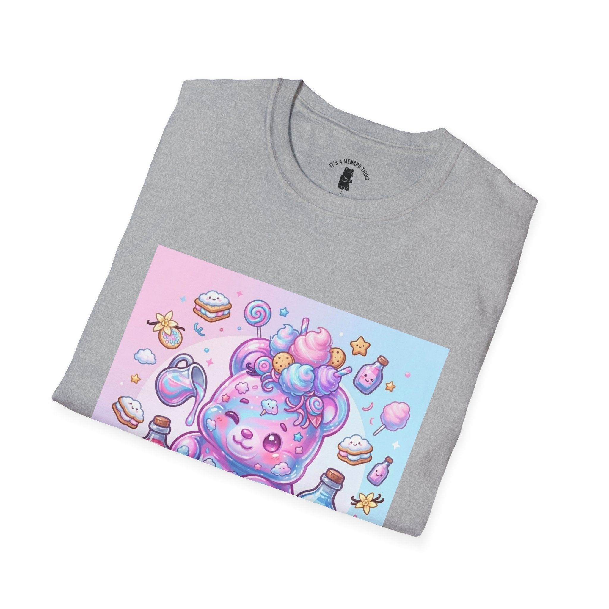 Cotton Candy Gooey Gummy Bear — Kawaii Graphic T-Shirt