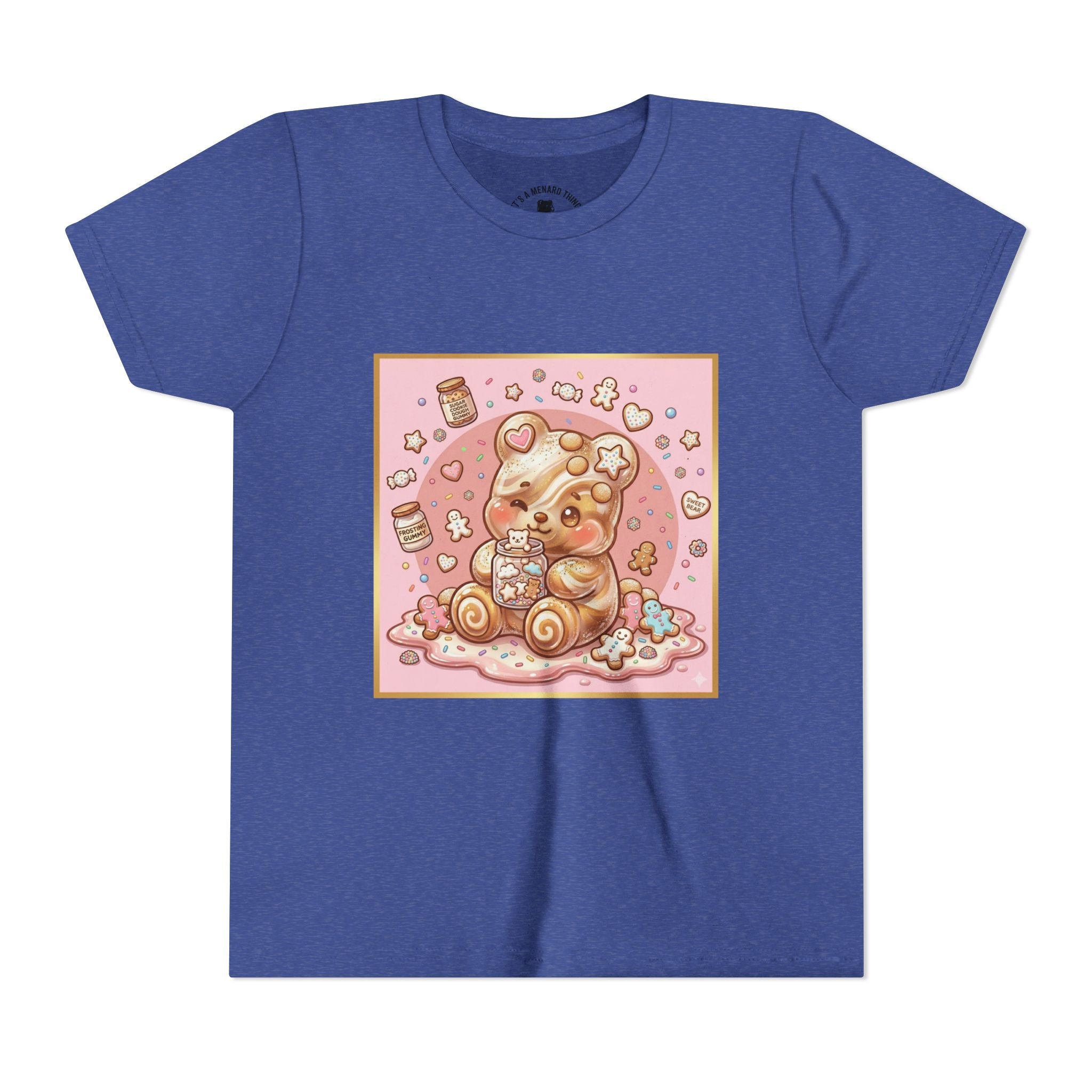 Sugar Frosted Holiday Cookie Gooey Gummy Bear Youth T-Shirt