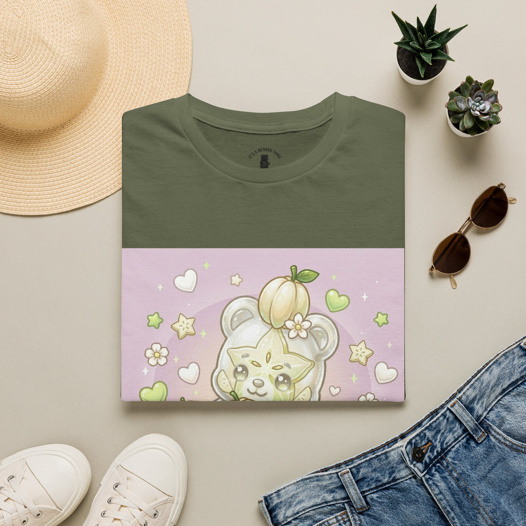 Cute Pumpkin Bear T-Shirt — Pastel Kawaii Fall Tee