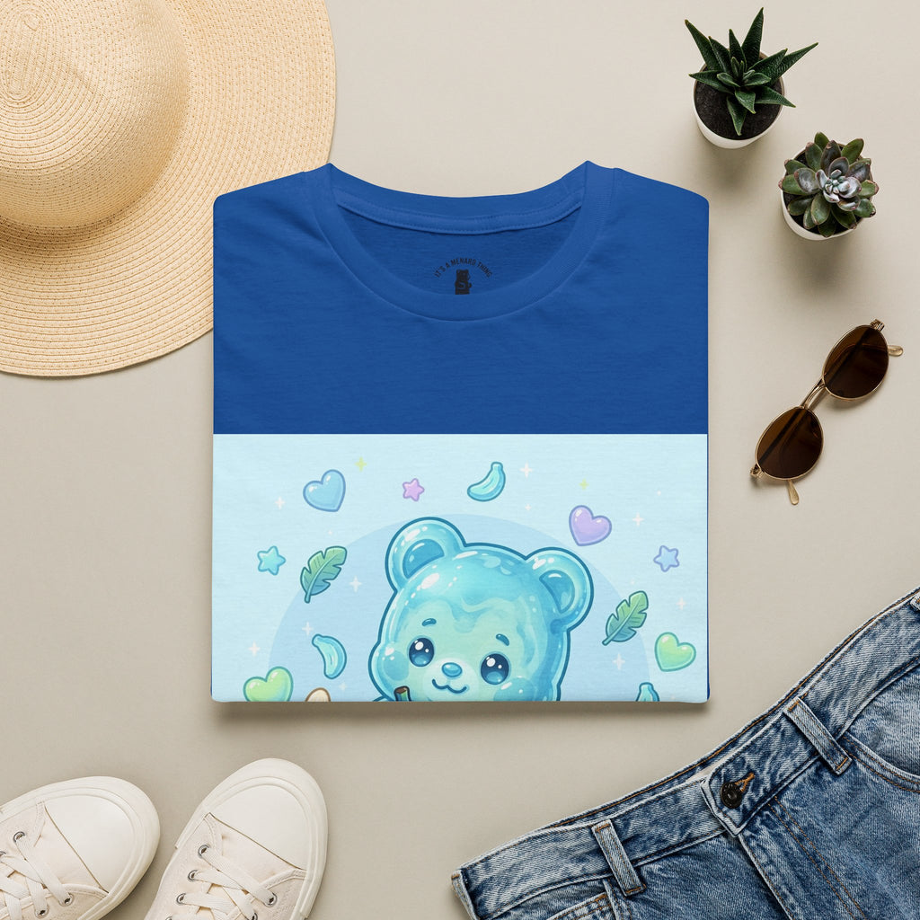 Exotic Blue Java Banana Baby Oozy Bear Friend- Kawaii Graphic Shirt