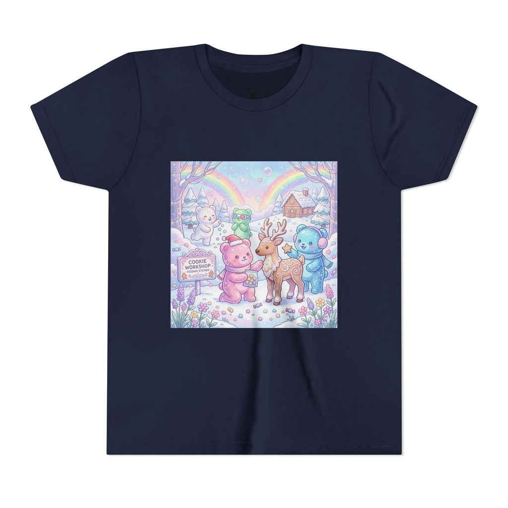 Gooey Gummies Feed Reindeer Graphic Youth Shirt