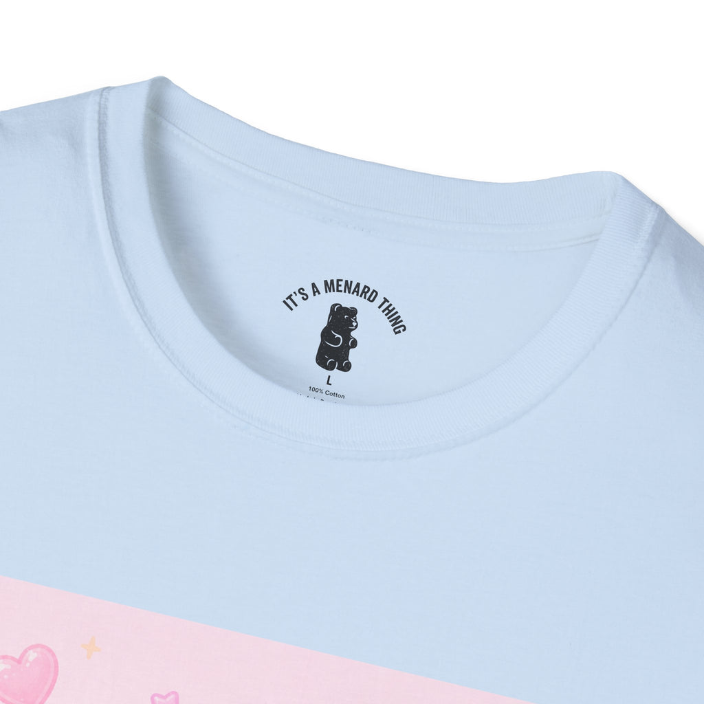 Vanilla Milkshake Gooey Gummy Cartoon T-Shirt — Pastel Aesthetic Tee