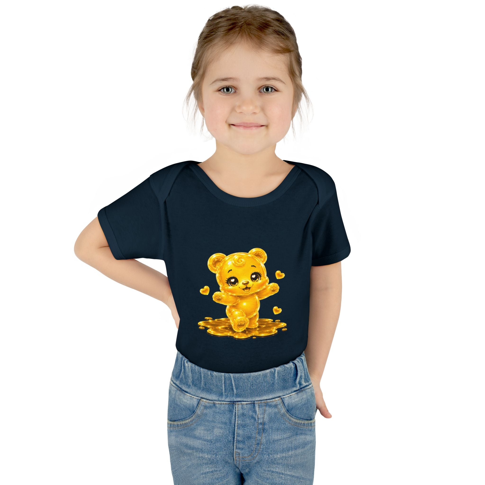 Baby Golden Oozy Gummy Bears First Steps, Cutie Addition- Graphic Onesie