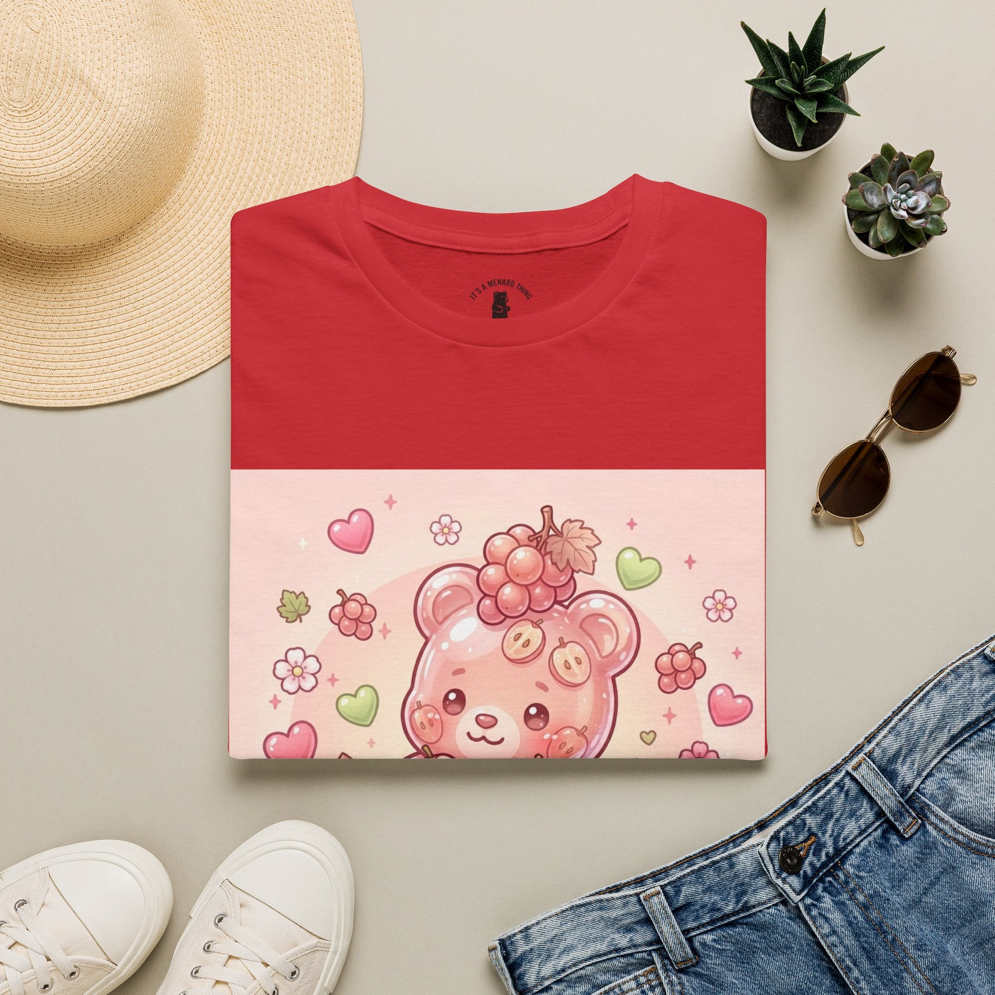 Special Japanese Koshu Pink Grapes, Exotic Oozy Gummy Bear — Cute Graphic Shirt