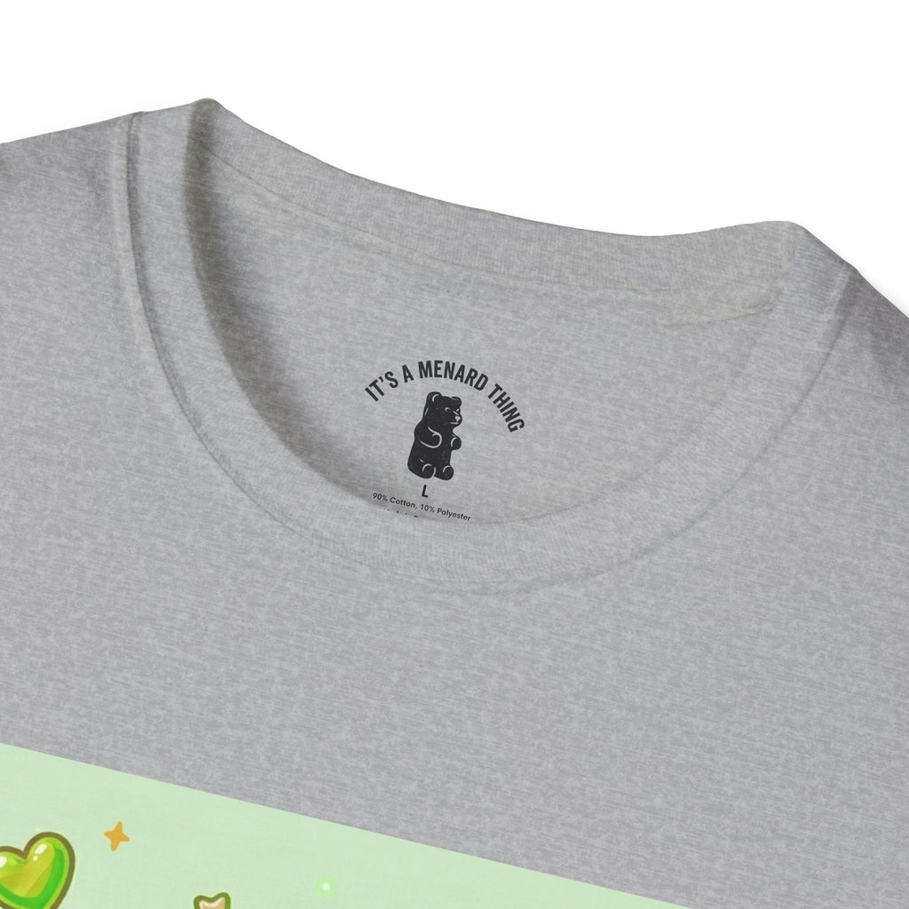 Kiwi Green Gooey Gummy Bear T-Shirt — Cute Graphic Tee