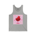 Cute Gummy Bear Wine Glass Tank Top — Sweet Valentine Bubblegum Graphic