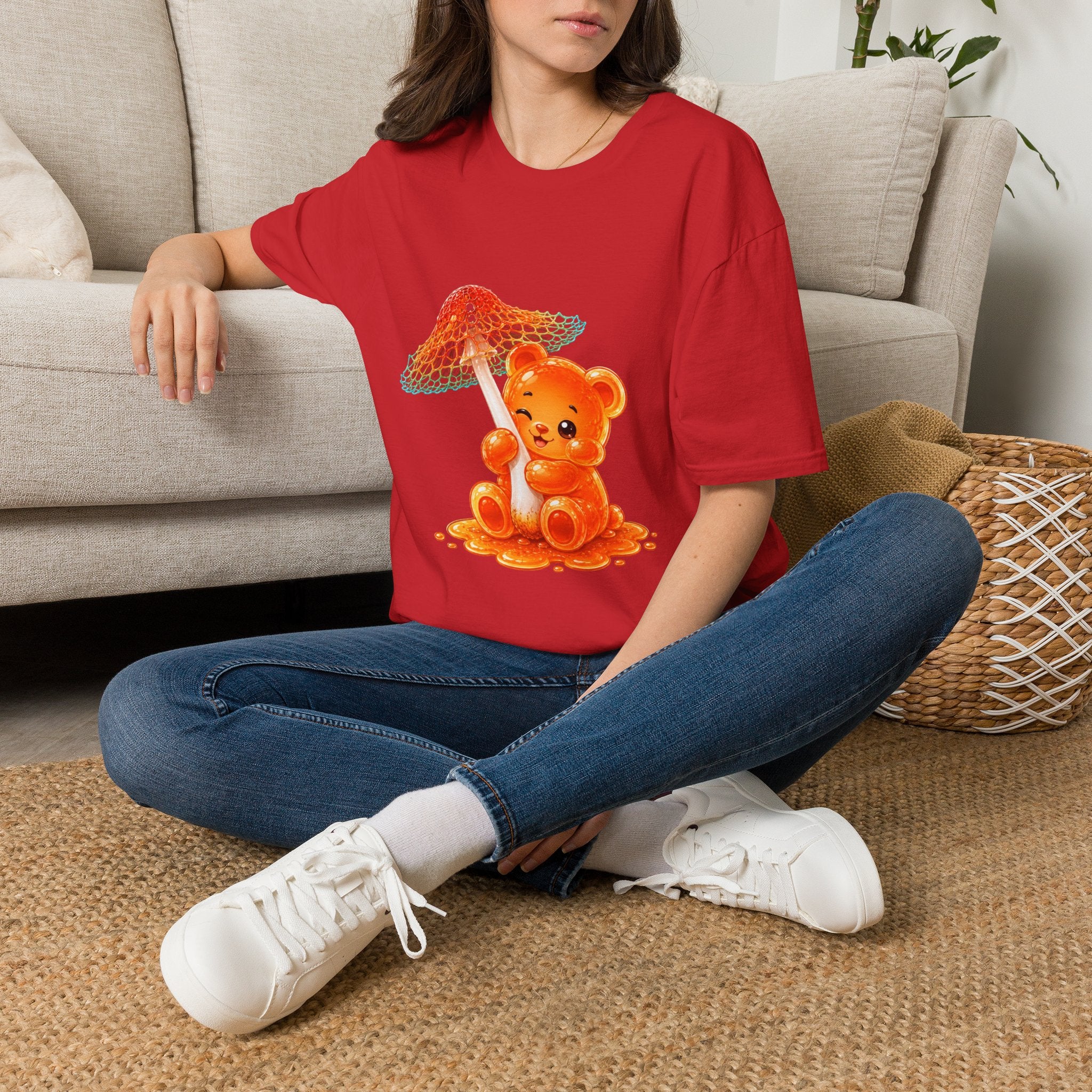 Rare Orange and Green Mushroom, Oozy Bear Gummy Friend Special- Graphic Shirt