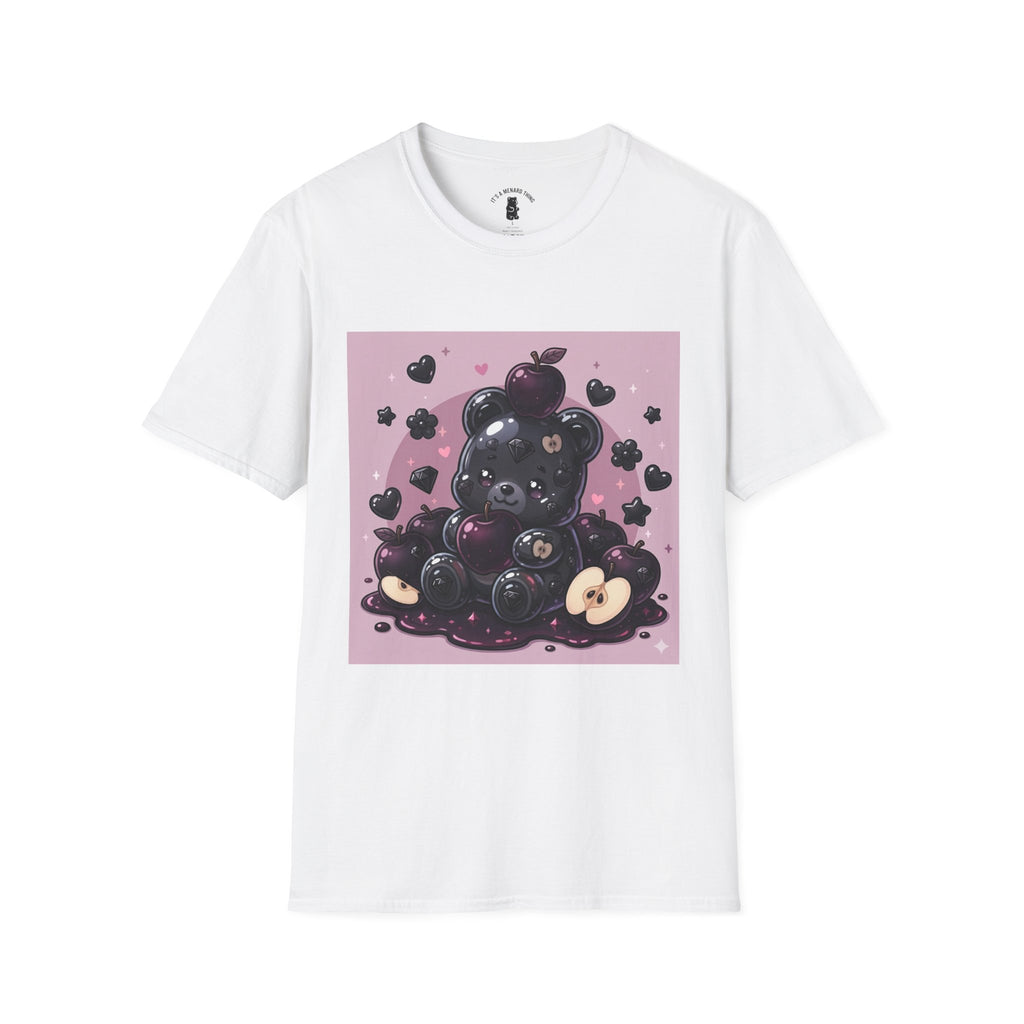 Black Diamond Special Exotic Apple Oozy Bear Friend — Cute Fruit Bear Graphic Tee