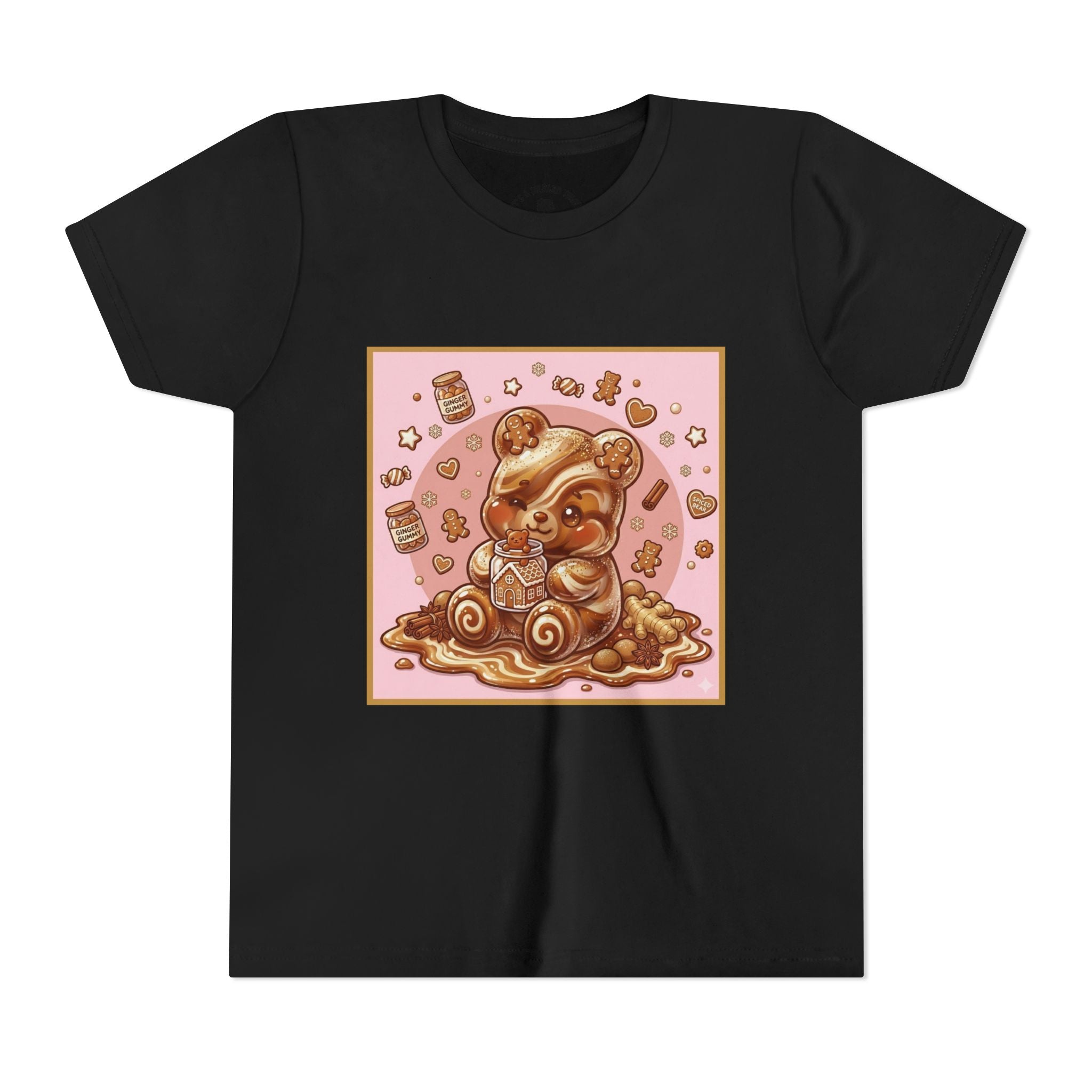 Gooey Gummy Bear Ginger Bread Graphic Youth T-Shirt