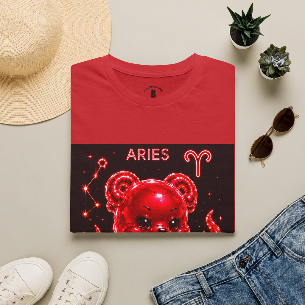 Aries Zodiac Oozy Bear Friend Astrology Special Addition- Graphic Shirt