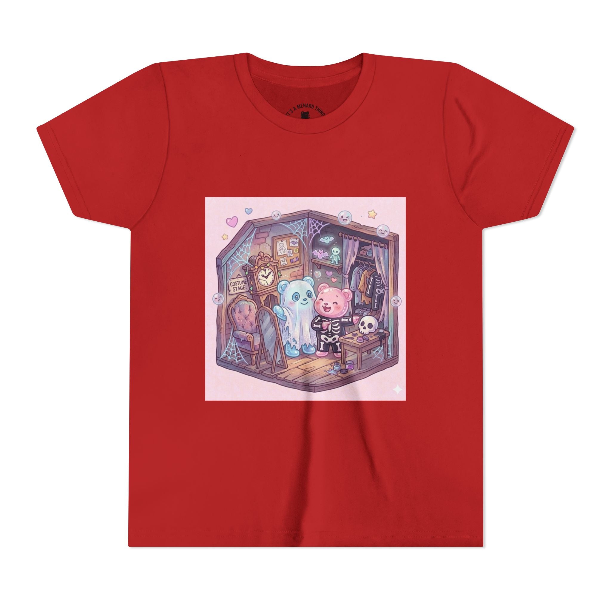 Halloween Haunted Room & Gooey Gummy Friends Illustration