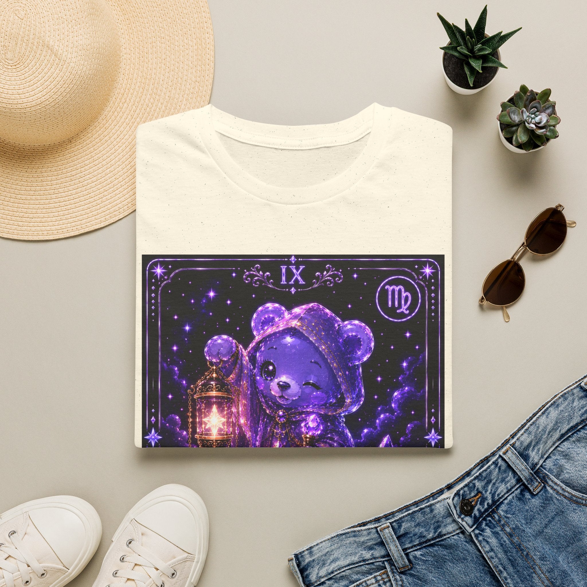 The Hermit Tarot Cosmic Oozy Bear Friend- Graphic Shirt