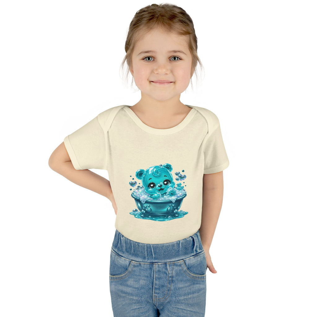 Adorable Bubble Bath Oozy Baby Gummy Bear Cutie Addition- Graphic Onesie