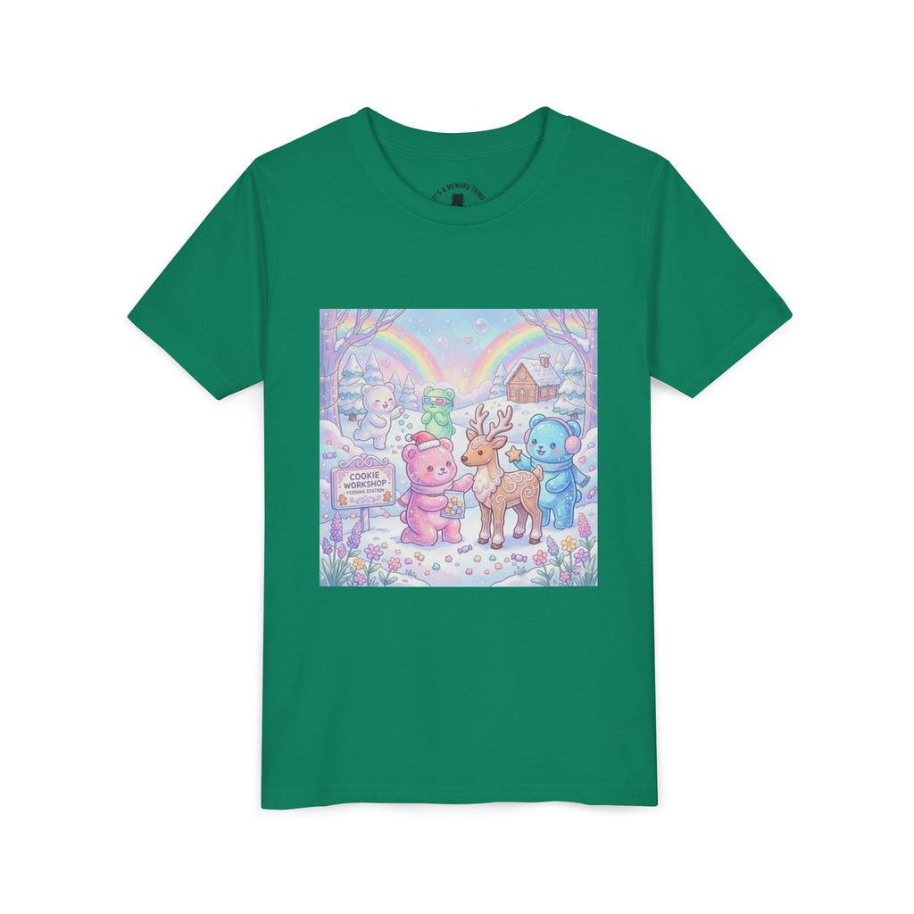 Gooey Gummies Feed Reindeer Graphic Youth Shirt