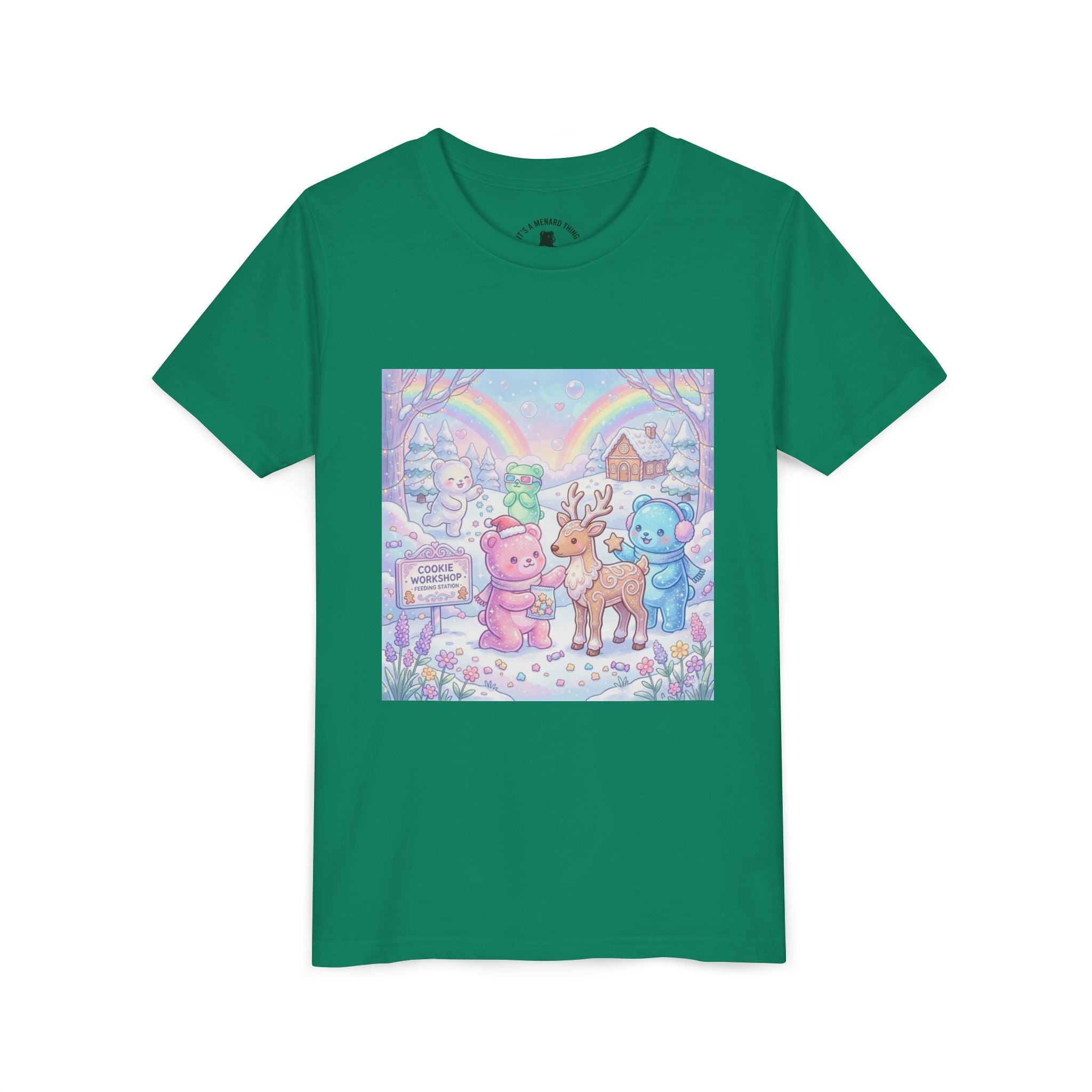 Gooey Gummies Feed Reindeer Graphic Youth Shirt