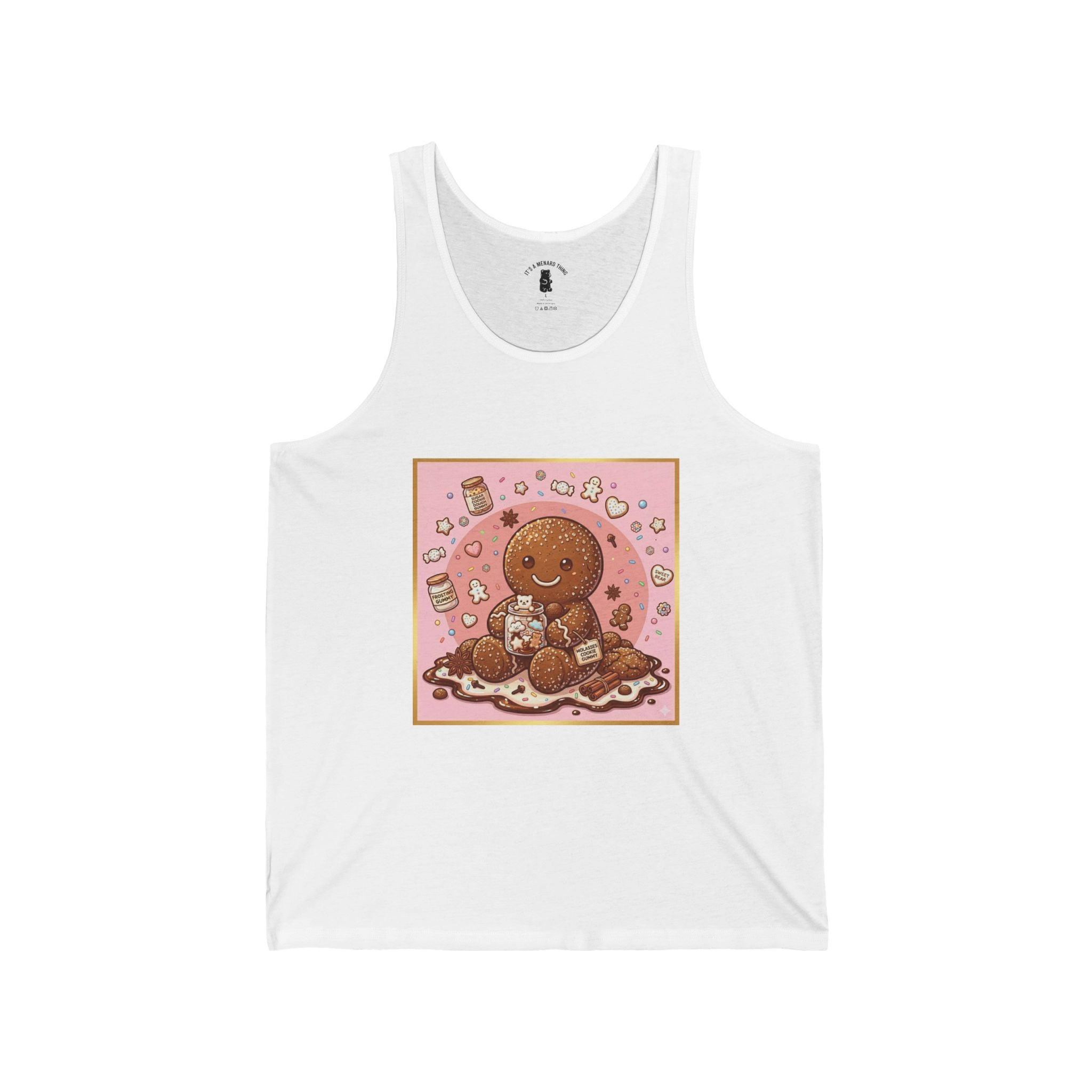My Little Molasses man, Gooey Non-Gummy Friend — Kawaii Graphic Tank Top