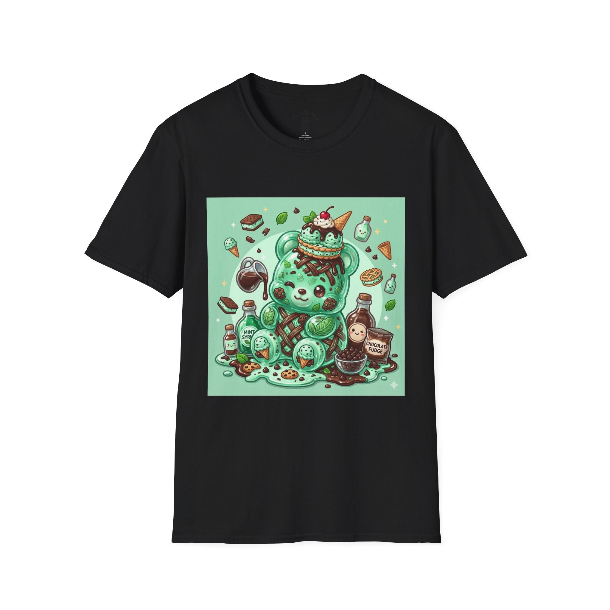 Mint Chip Ice Cream, Exotic Gooey Gummy Bear — Kawaii Graphic Tee