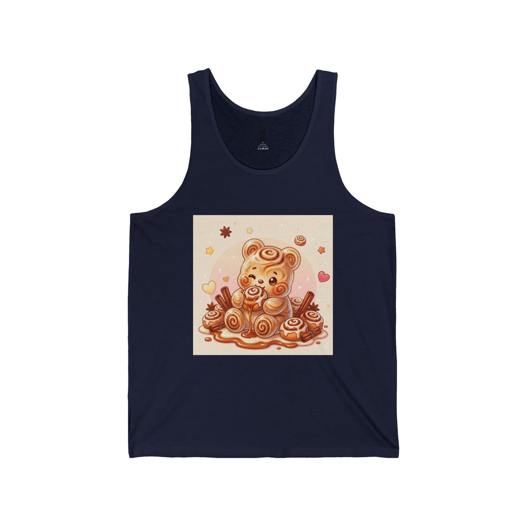 Sweet Baked Cinnamon Roll and Frosting, Gooey Gummy Bear — Kawaii Graphic Tank