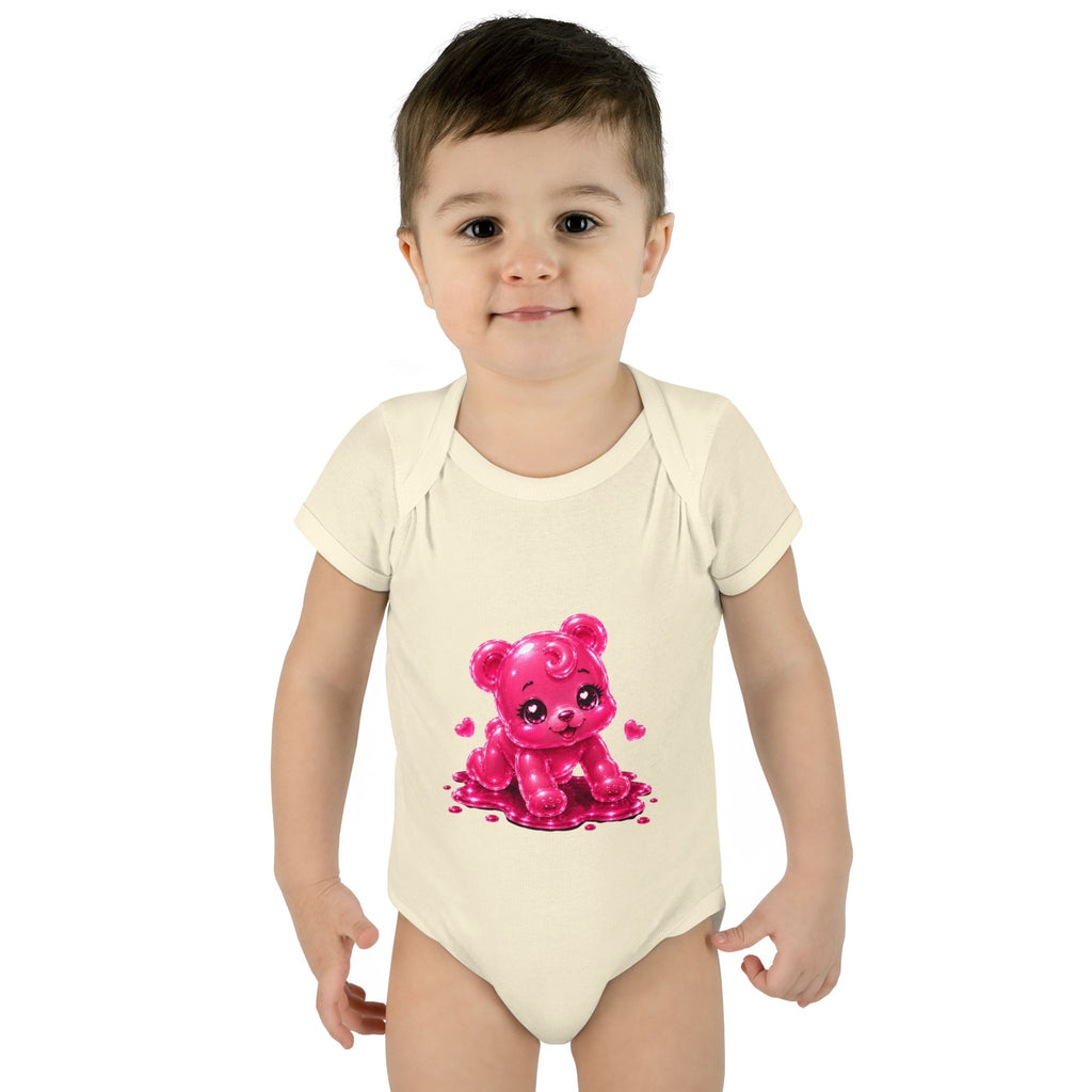 Pink Gummy Bear Infant Bodysuit - Cute Baby Shower Gift