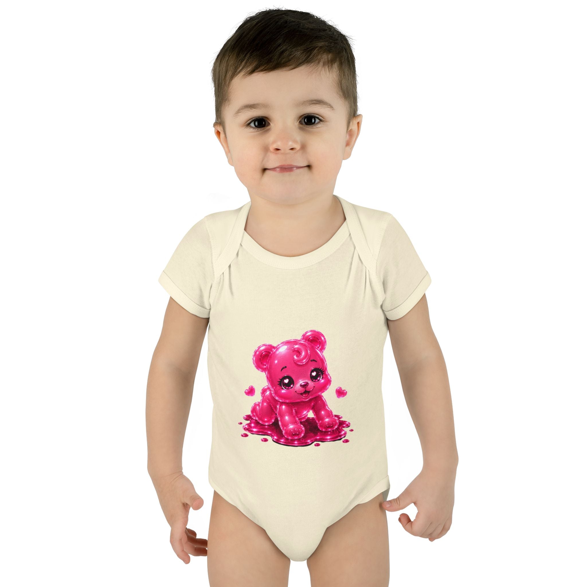 Pink Gummy Bear Infant Bodysuit - Cute Baby Shower Gift