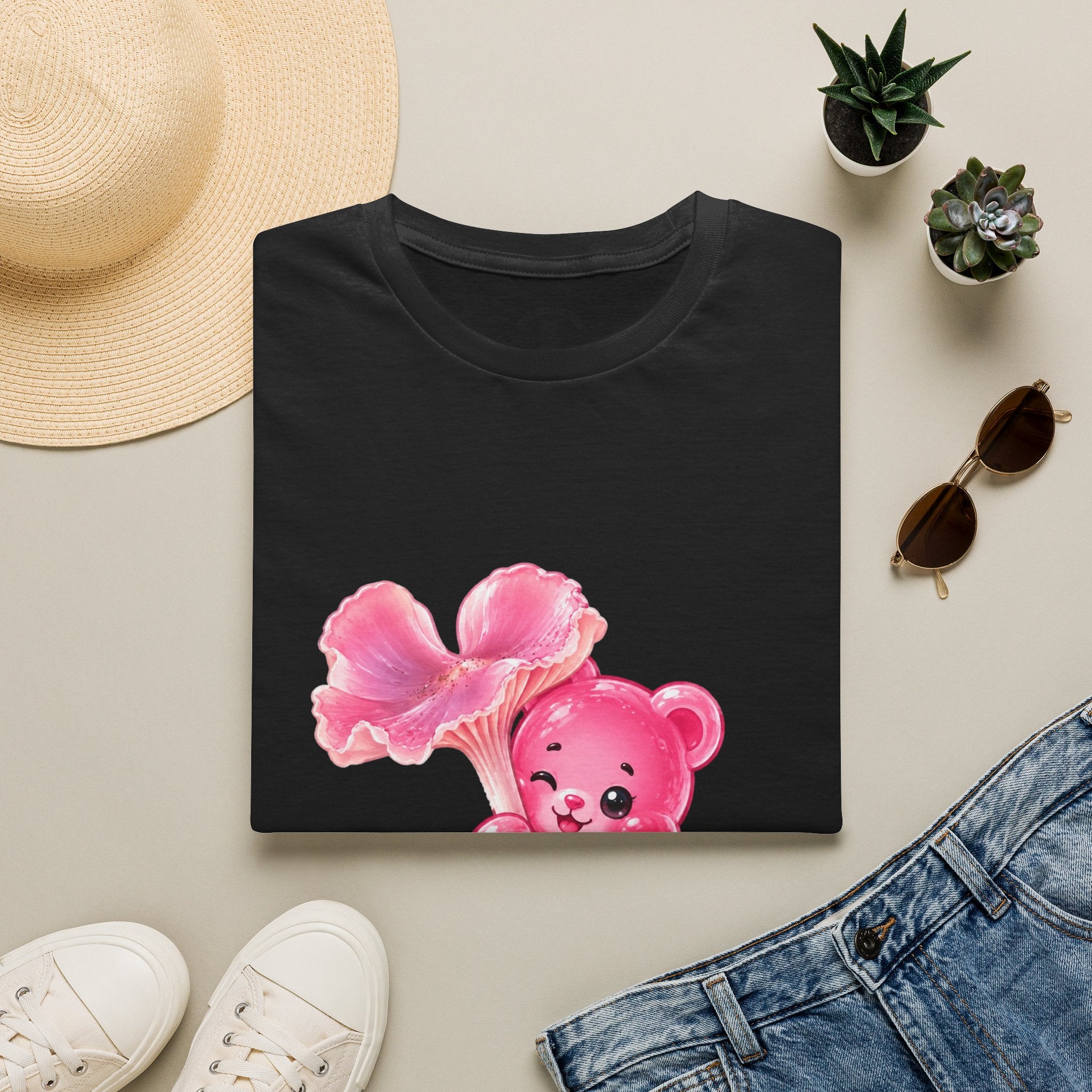 Pink Wax Cap Special Mushroom, Oozy Bear Gummy Friend- Graphic Shirt