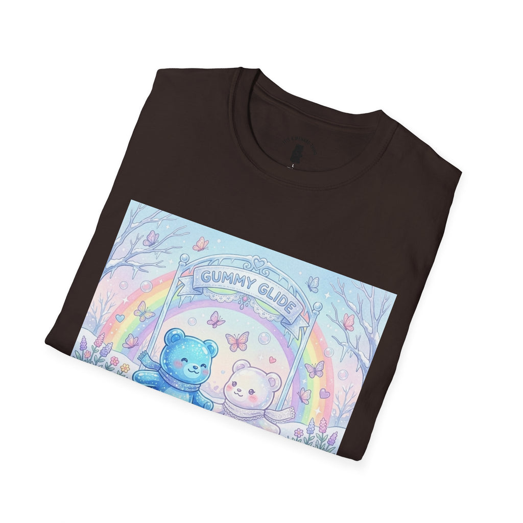 Ice Skating Romantic Adventure, Dou Gooey Gummy Bears— Kawaii Graphic T-Shirt