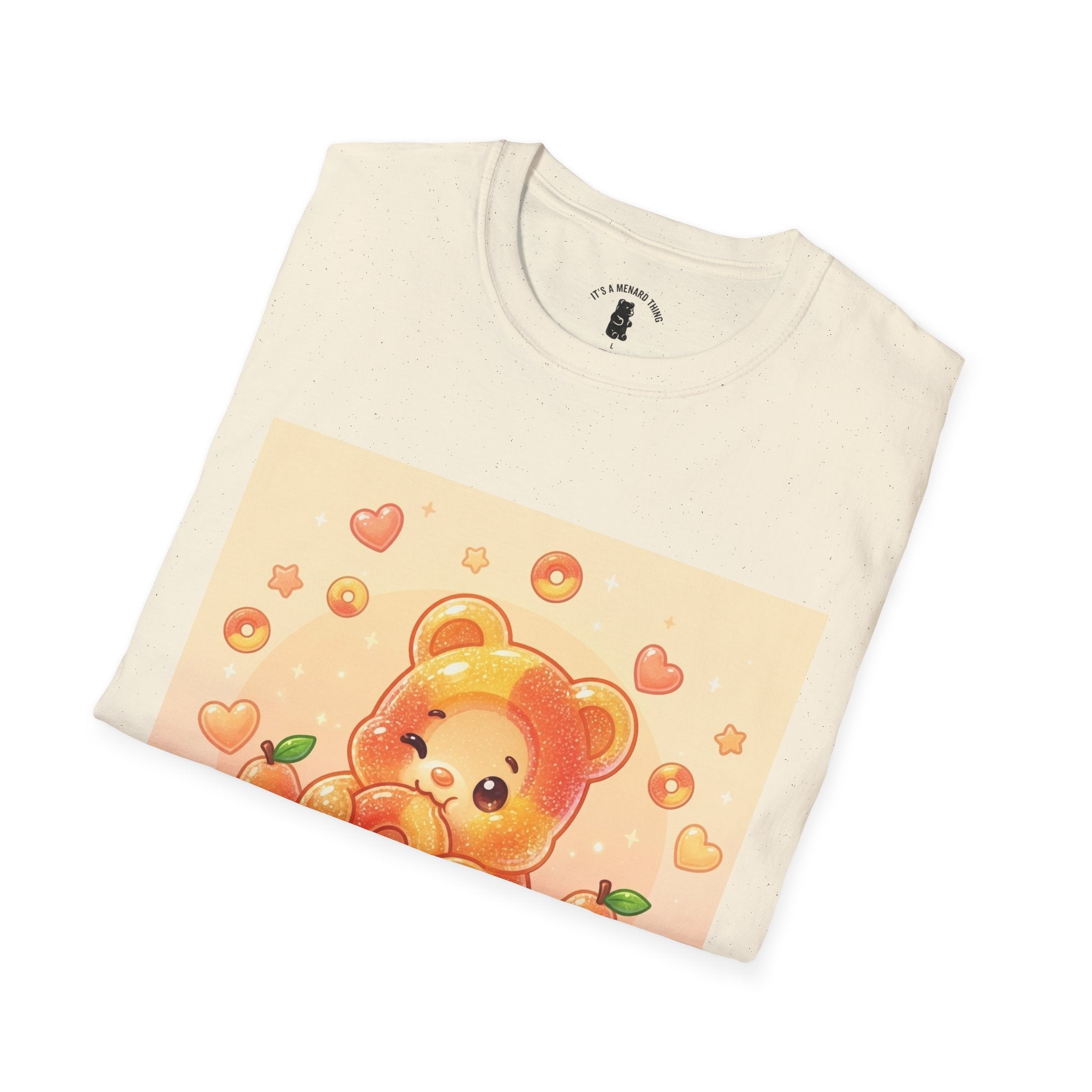 Peach Ring Gooey Gummy Bear- Cute Graphic T-Shirt