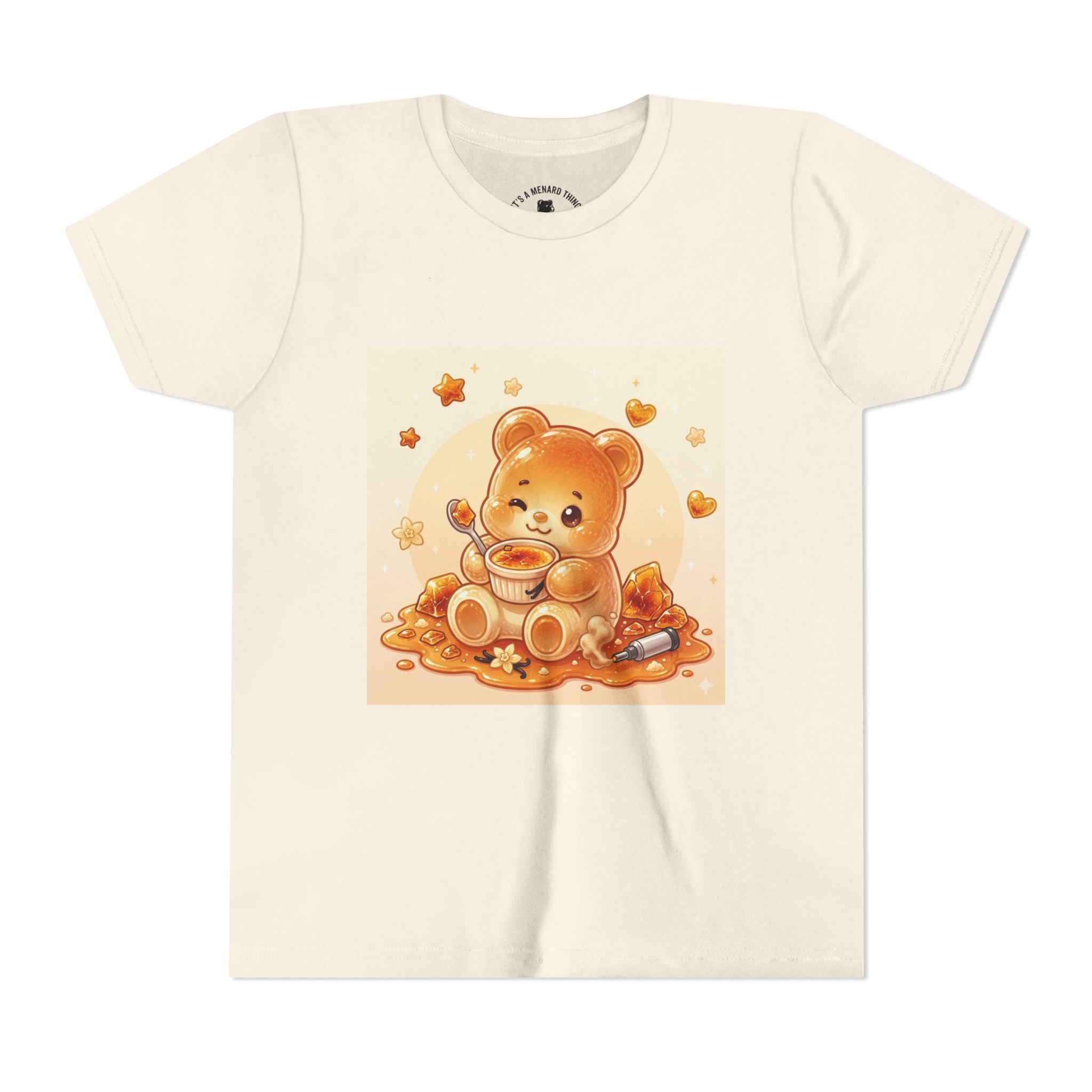 Cream Brulé Crunch Gooey Gummy Bear Graphic Youth Shirt