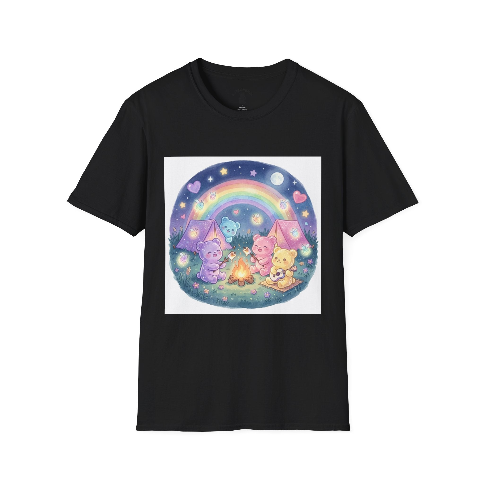 Campfire days and Toasted Marshmallows, Gooey Gummy Friends- Kawaii Graphic T-Shirt