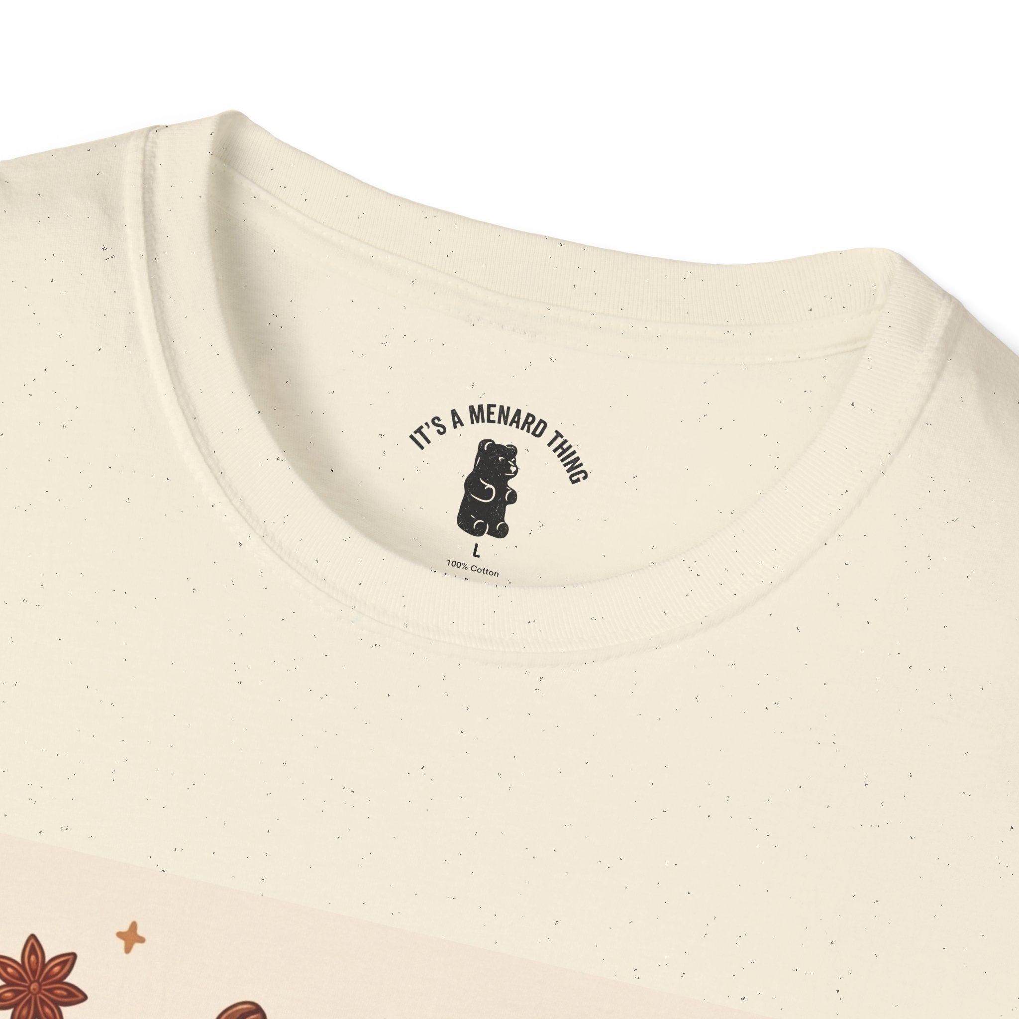 Coffee hot Latte with Chocolate Donuts Gooey Gummy Bear — Cute Dessert Graphic Tee