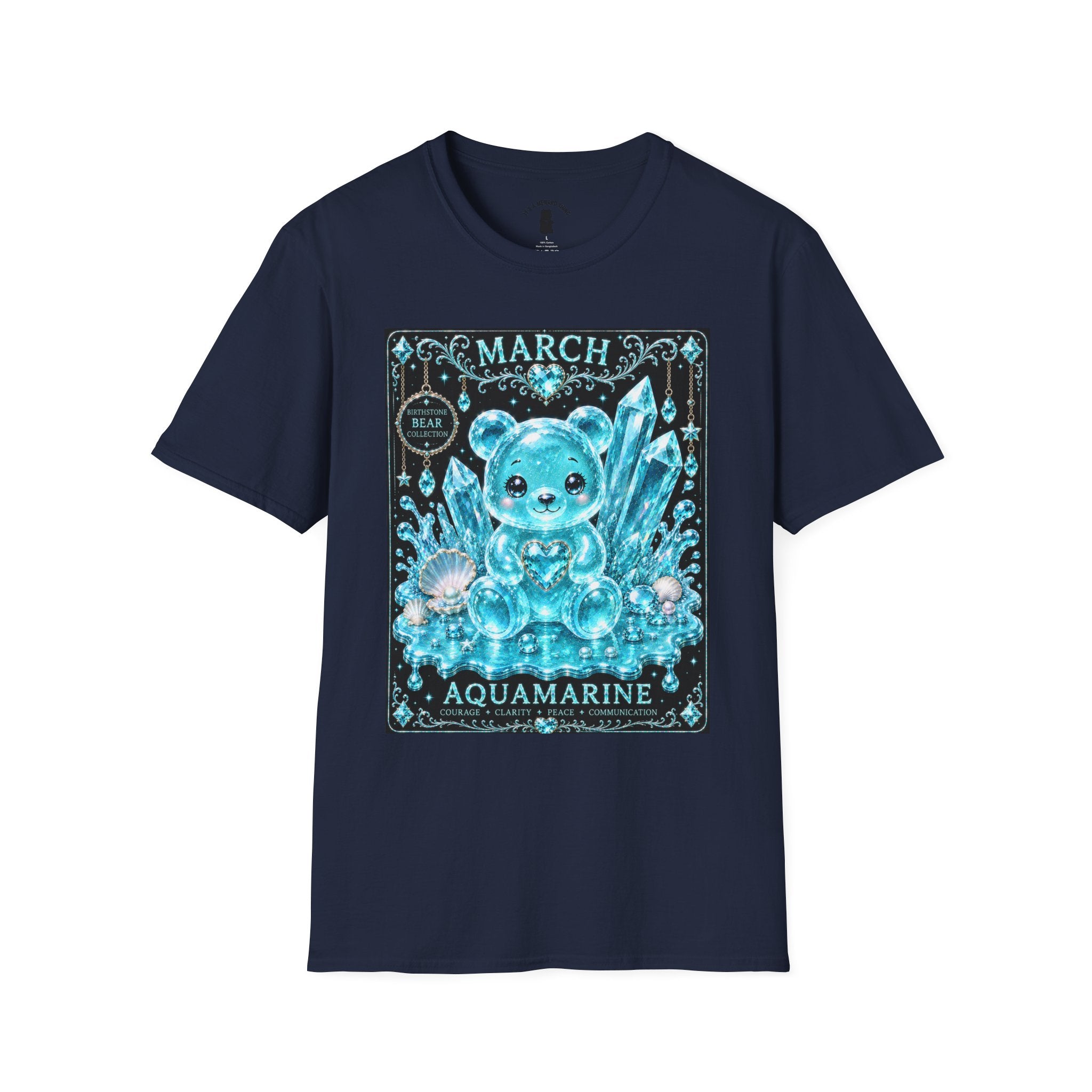March Aquamarine Birthstone Oozy Bear Friend Special Addition- Graphic Shirt