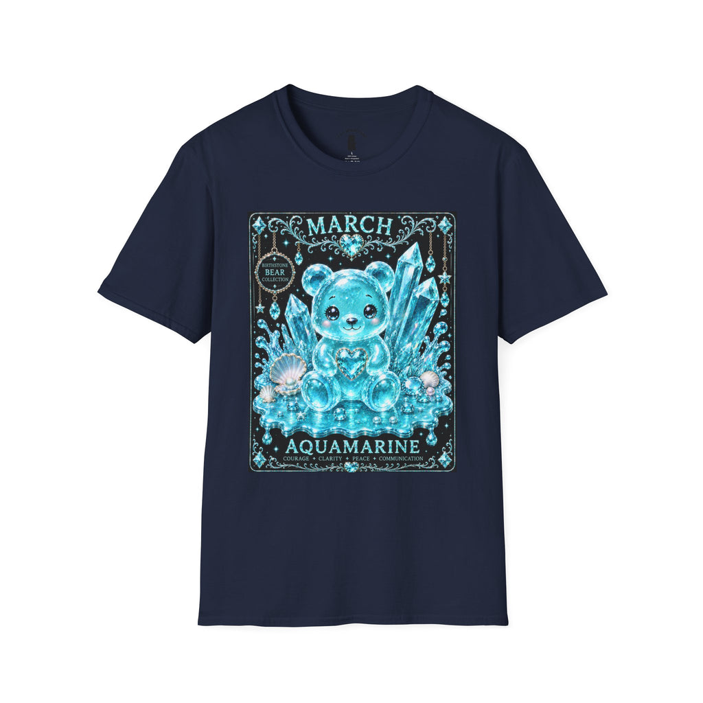 March, Aquamarine Birthstone Oozy Bear Gummy Special Addition- Graphic Shirt