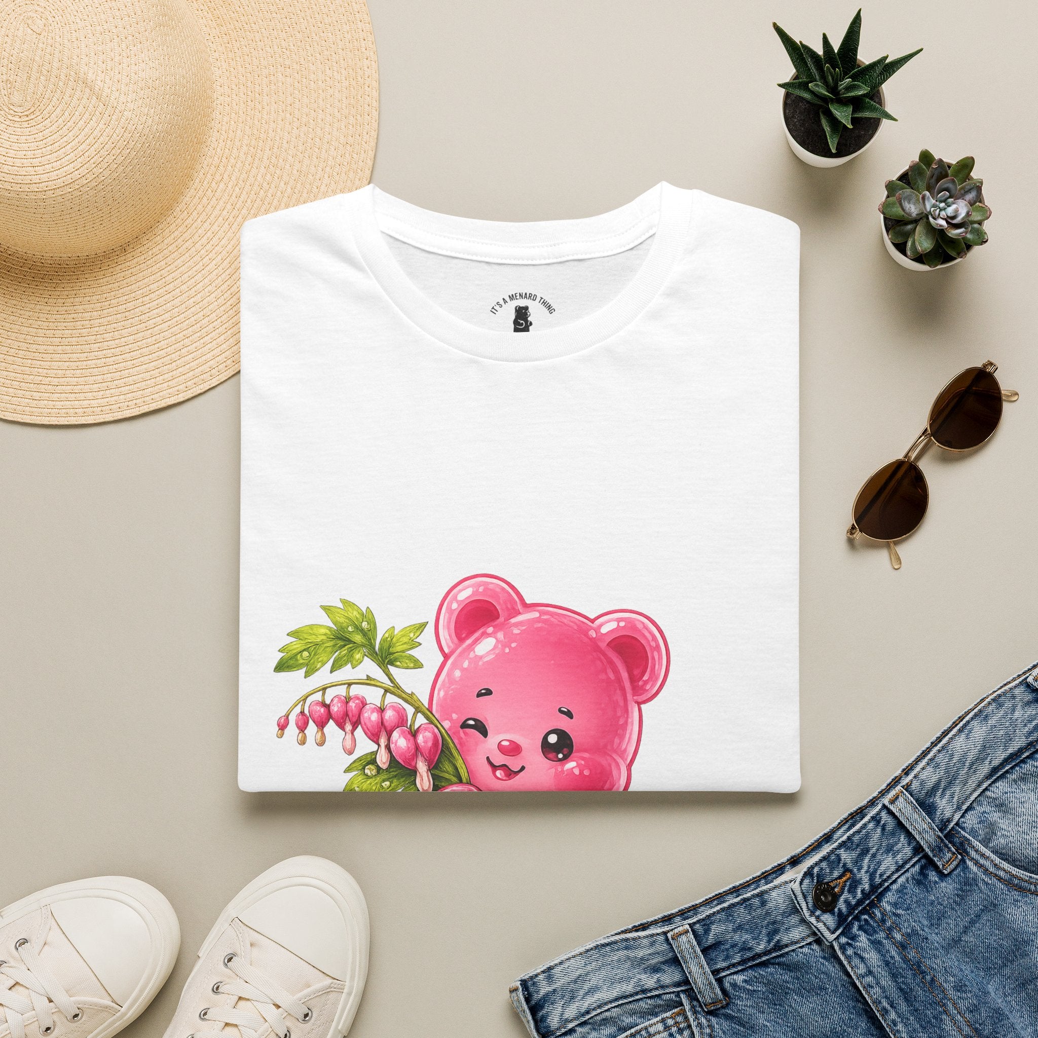 Praising Bleeding Hearts, Pink Oozy Bear Gummy Special- Graphic Shirt