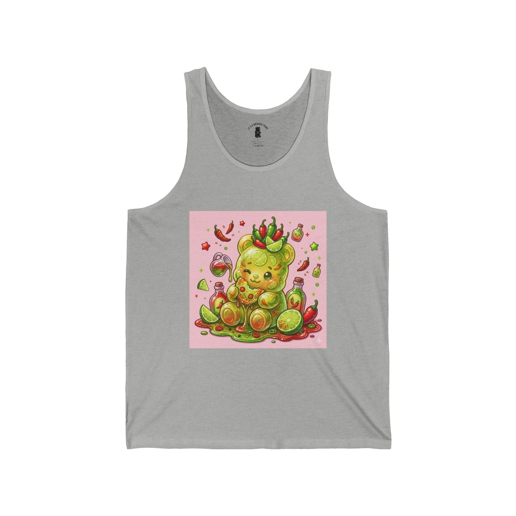 Sweet Chili & Lime, Exotic Gooey Gummy Bear Friend — Kawaii Graphic Tank Top