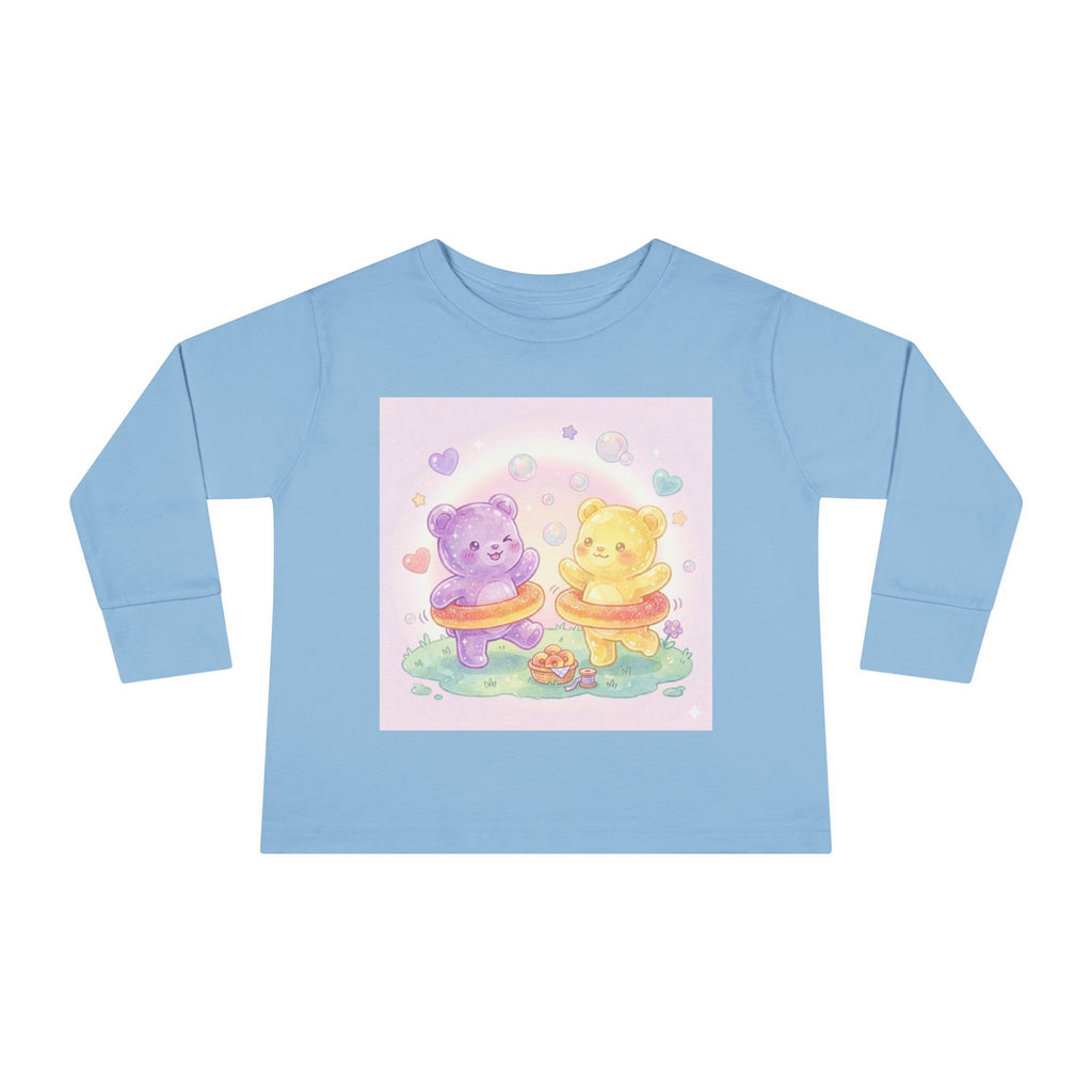 Peach Ring Hula Hooping, Play Time Oozy Duo- Graphic Long Sleeve