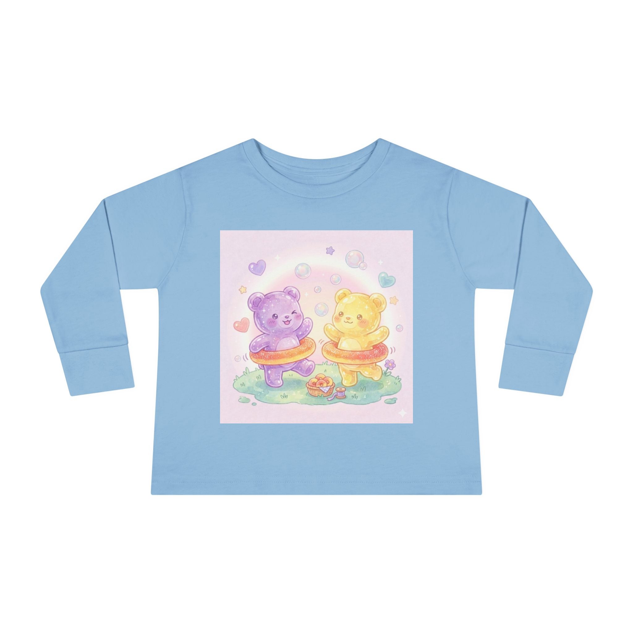 Peach Ring Hula Hooping, Play Time Oozy Duo- Graphic Long Sleeve