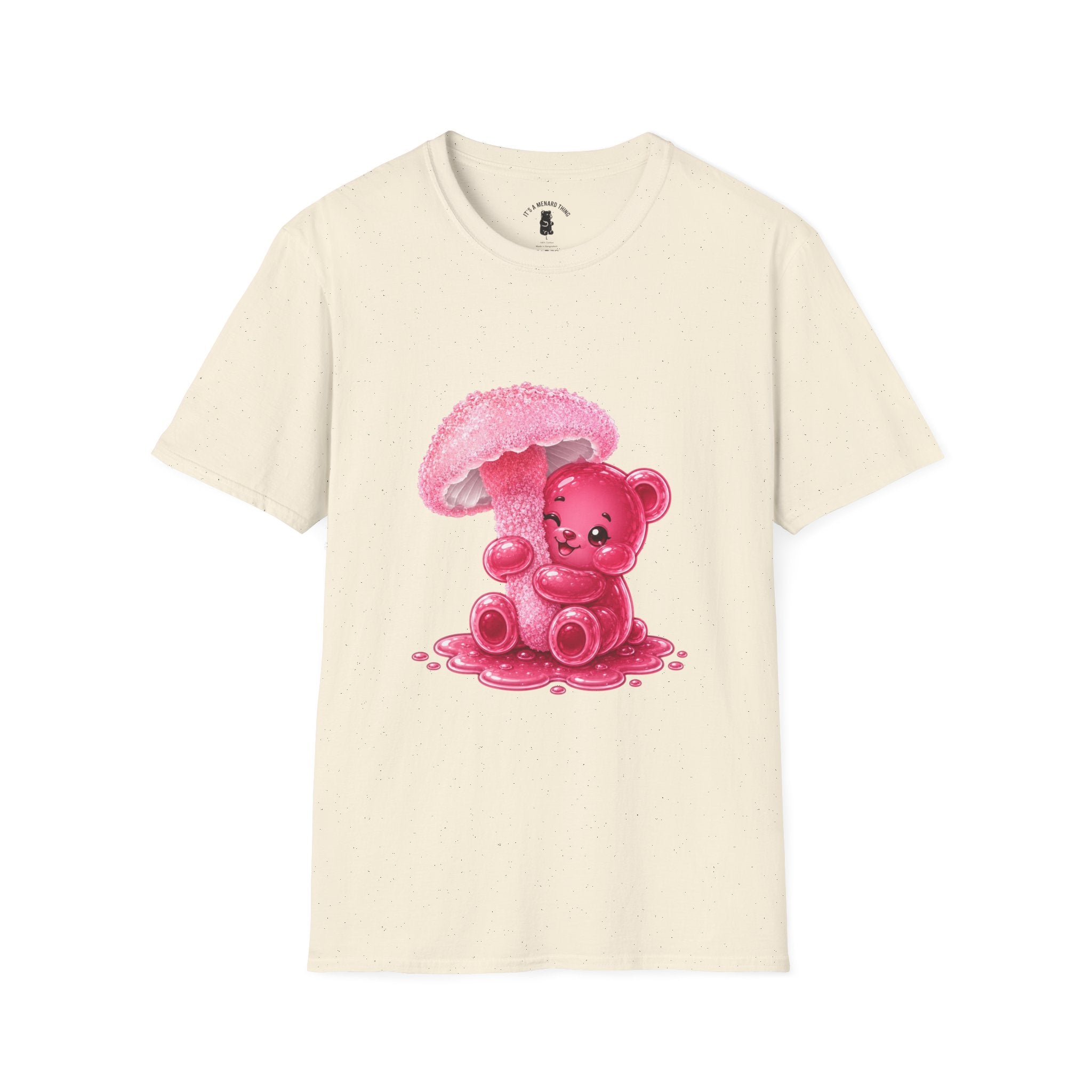 Rare Pink Mushroom Umbrella, Oozy Bear Gummy Friend- Graphic Shirt