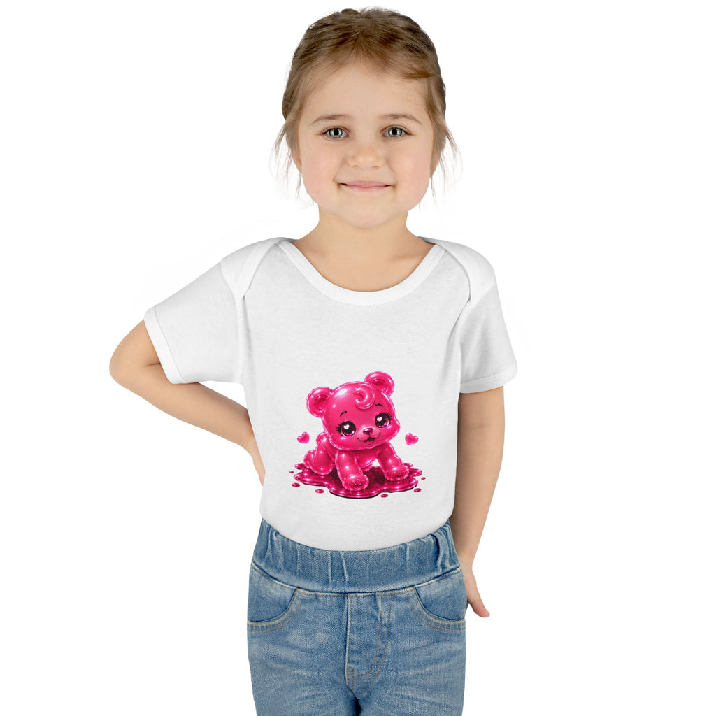 Pink Gummy Bear Infant Bodysuit - Cute Baby Shower Gift